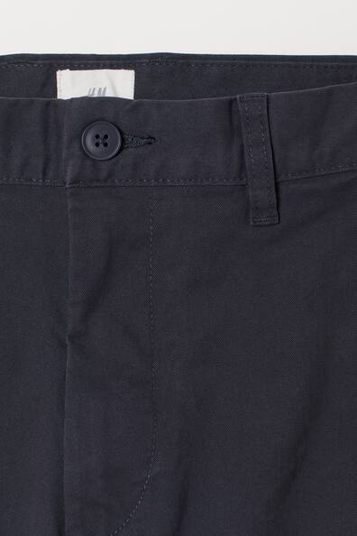 Slim Fit Chinos - Dark blue - Men | H&M US