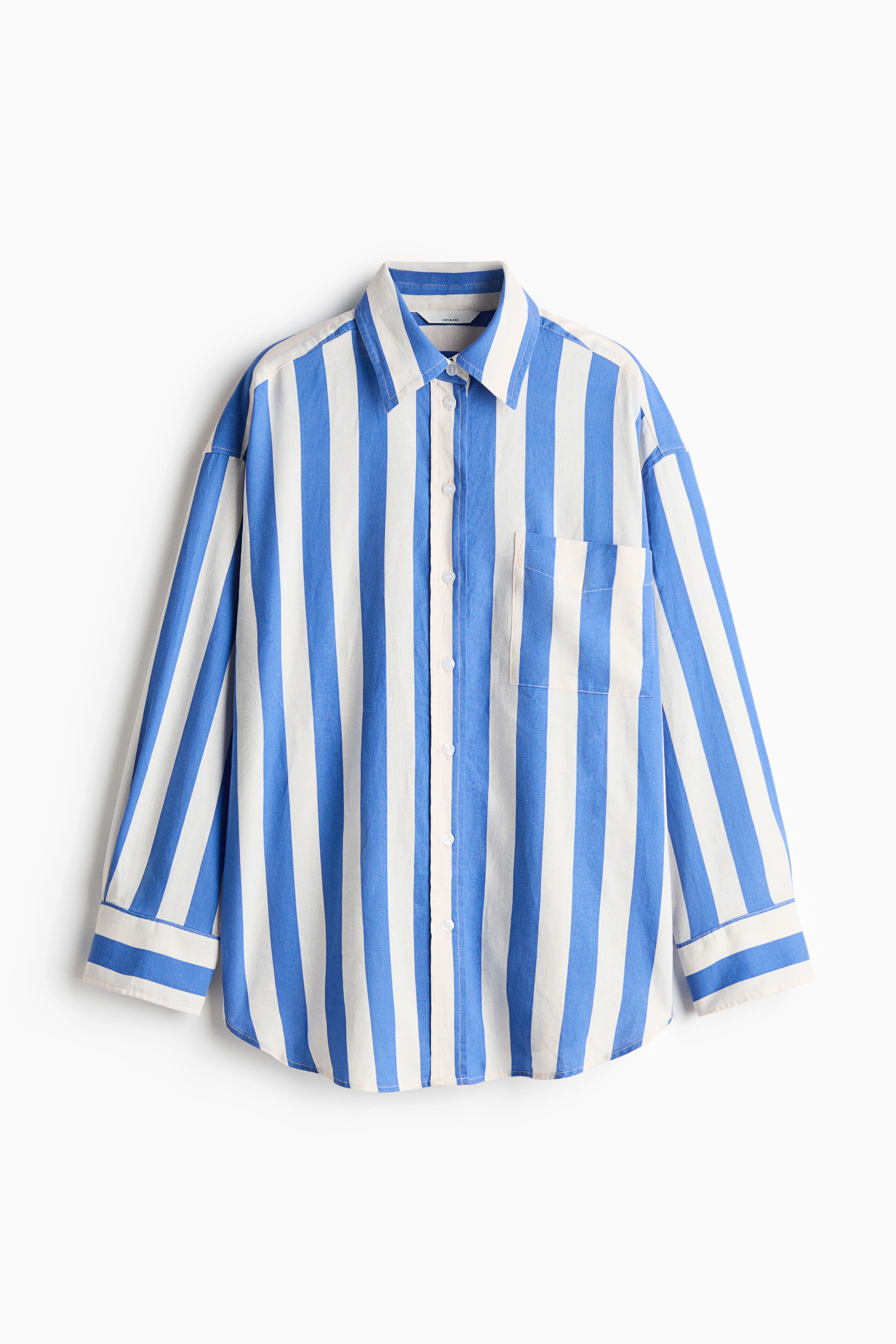 Oversized Linen-Blend Shirt