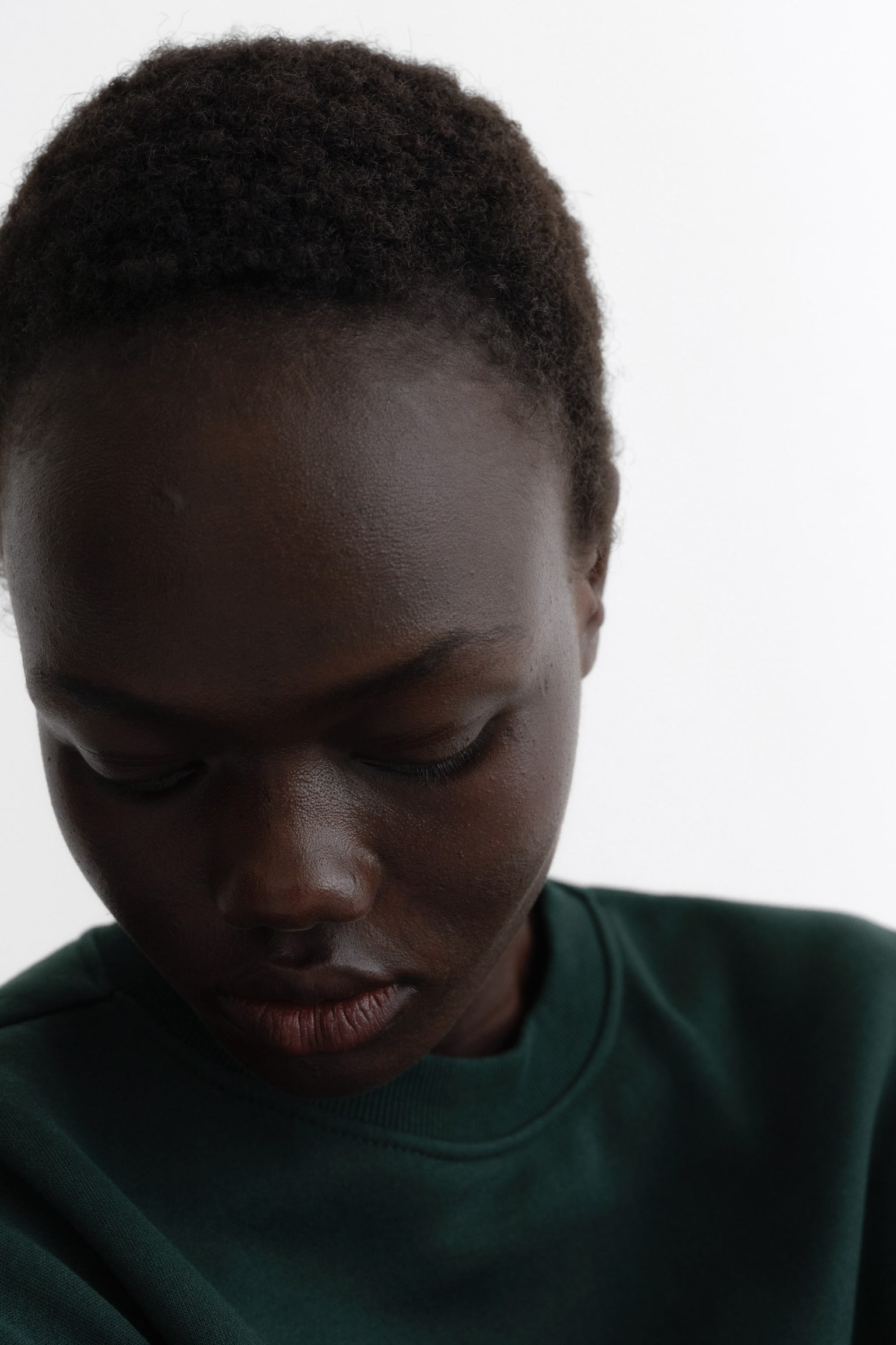 2-piece sweatshirt set - 다크 그린/블랙 - 5