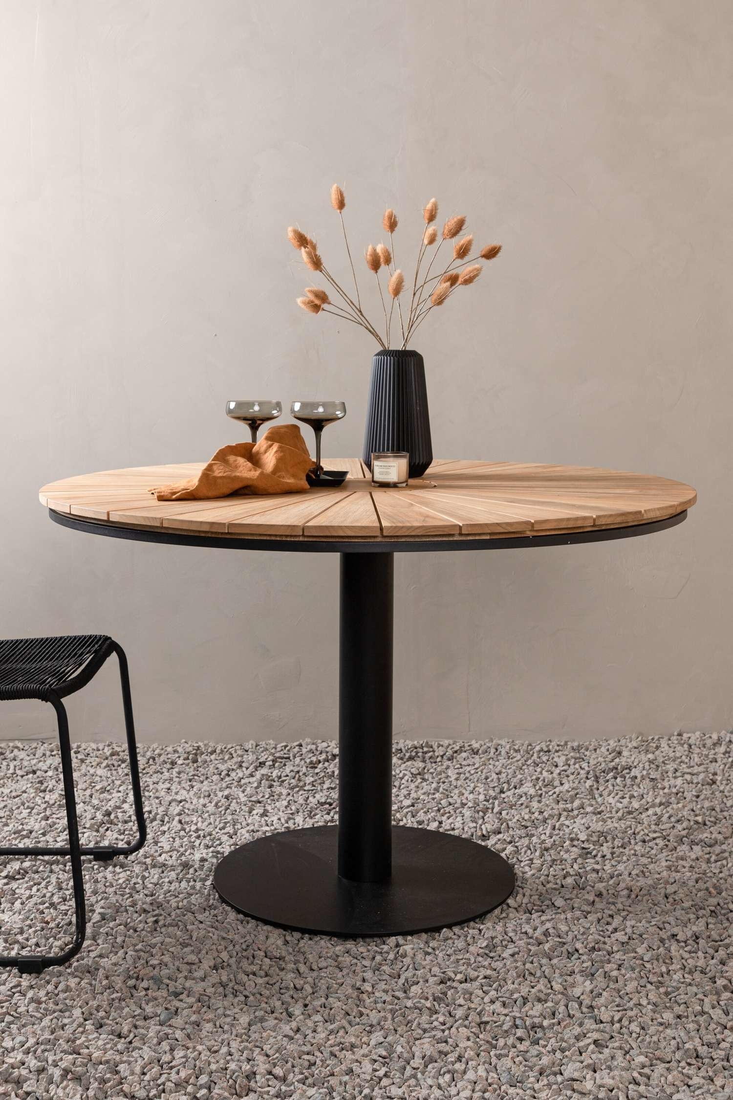 Croft Bord - Aluminium, Sort