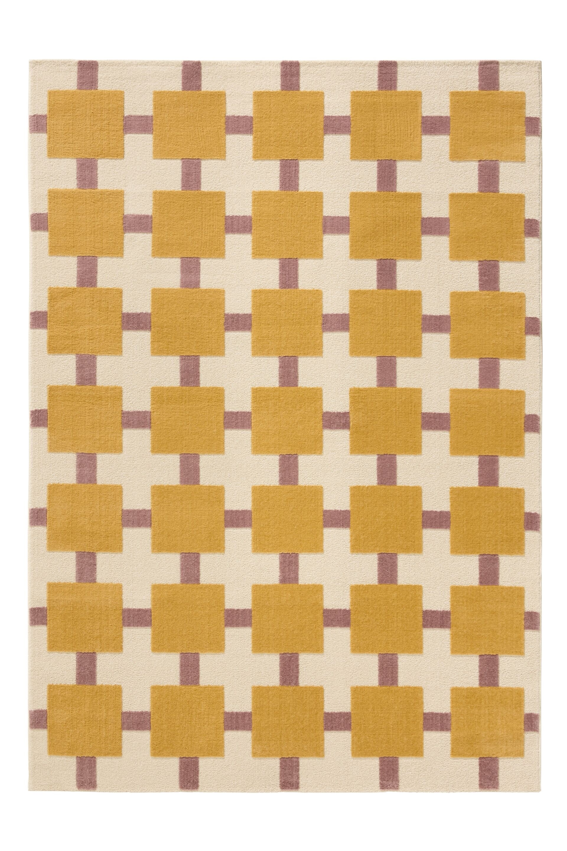 Tapis Cini - Beige/jaune/Beige/rose