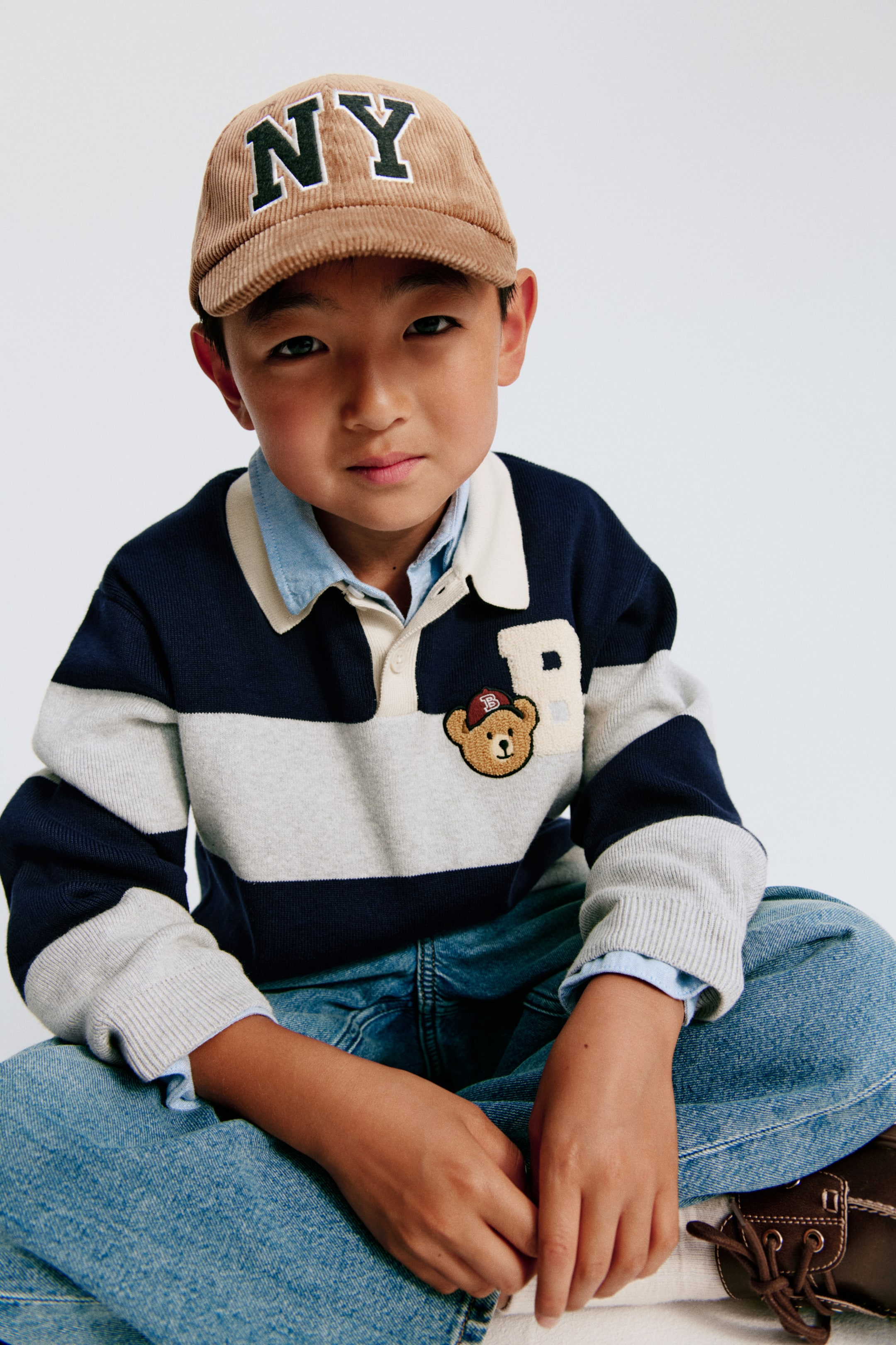Детские рубашки H&M Rugby Shirt with Motif Detail — фото 3