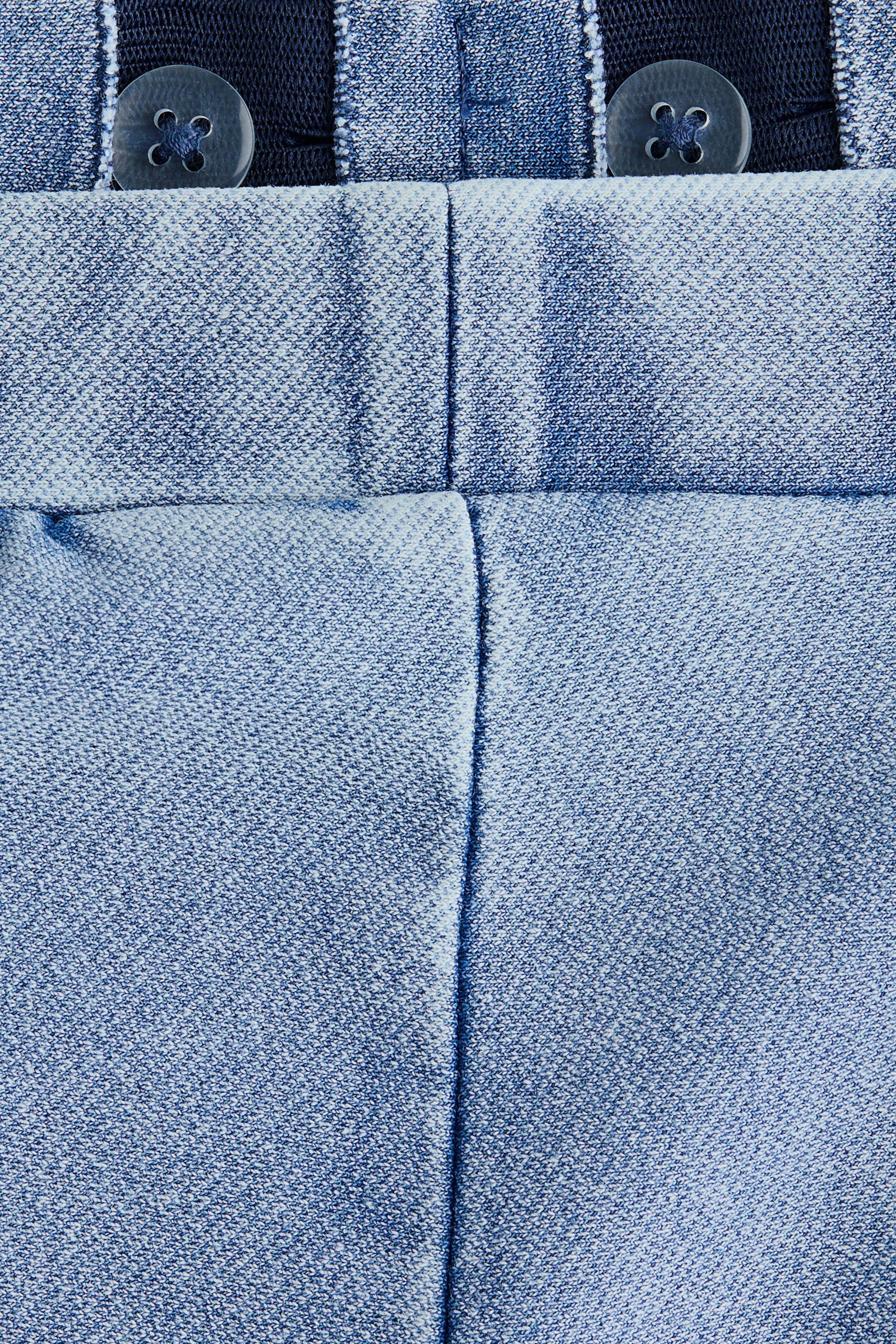 Denim-Look Wide-Leg Jeggings