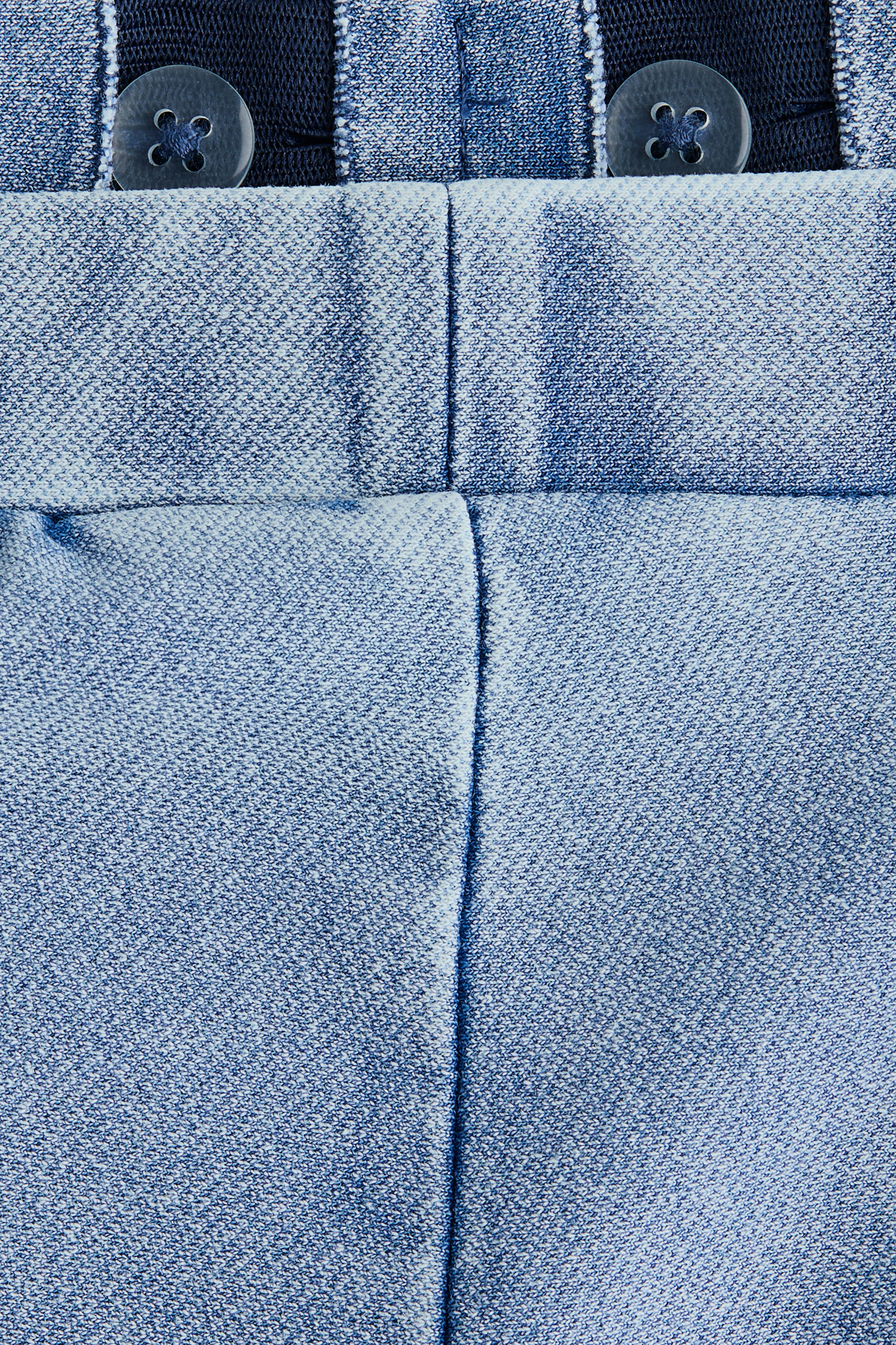 Denim-Look Wide-Leg Jeggings