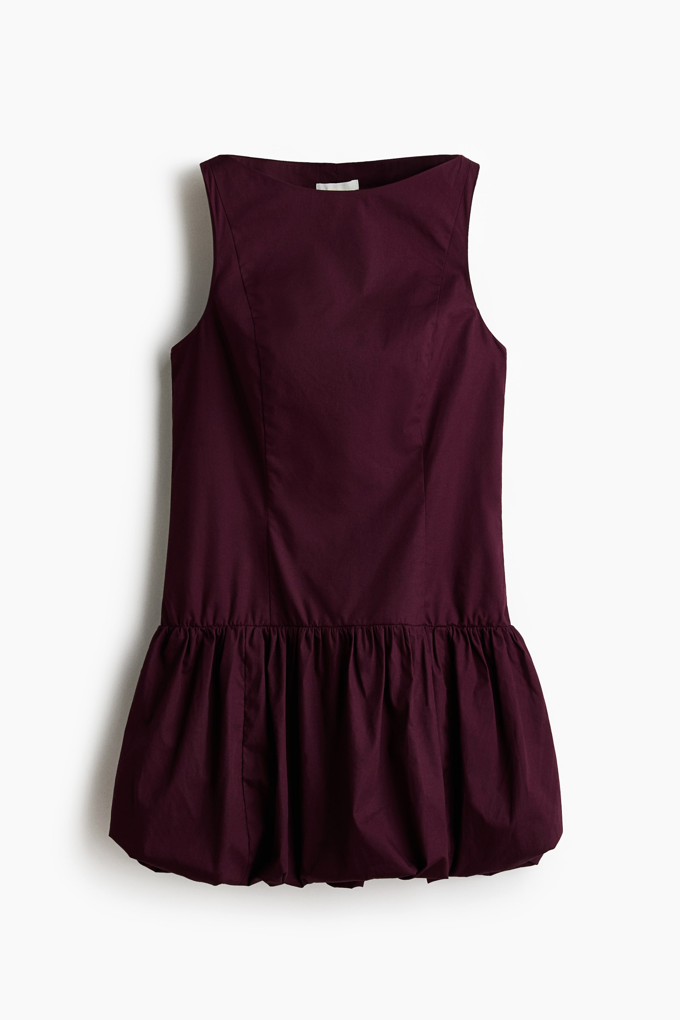 View larger image: Bubble-Hem Dress - Burgundy - Ladies | H&M PH 4