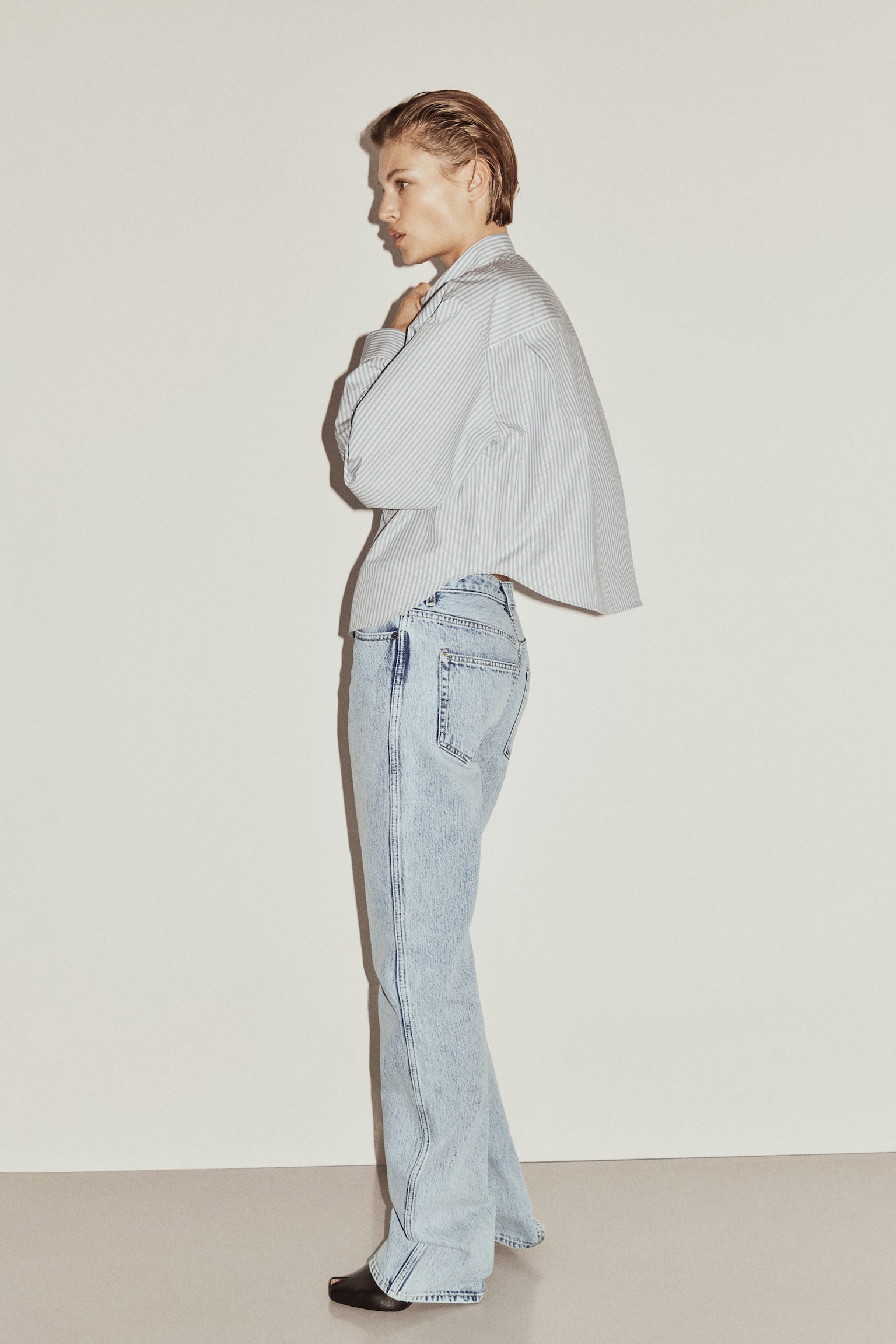 Džínsy rovného strihu - Svetlá džínsovomodrá - 5