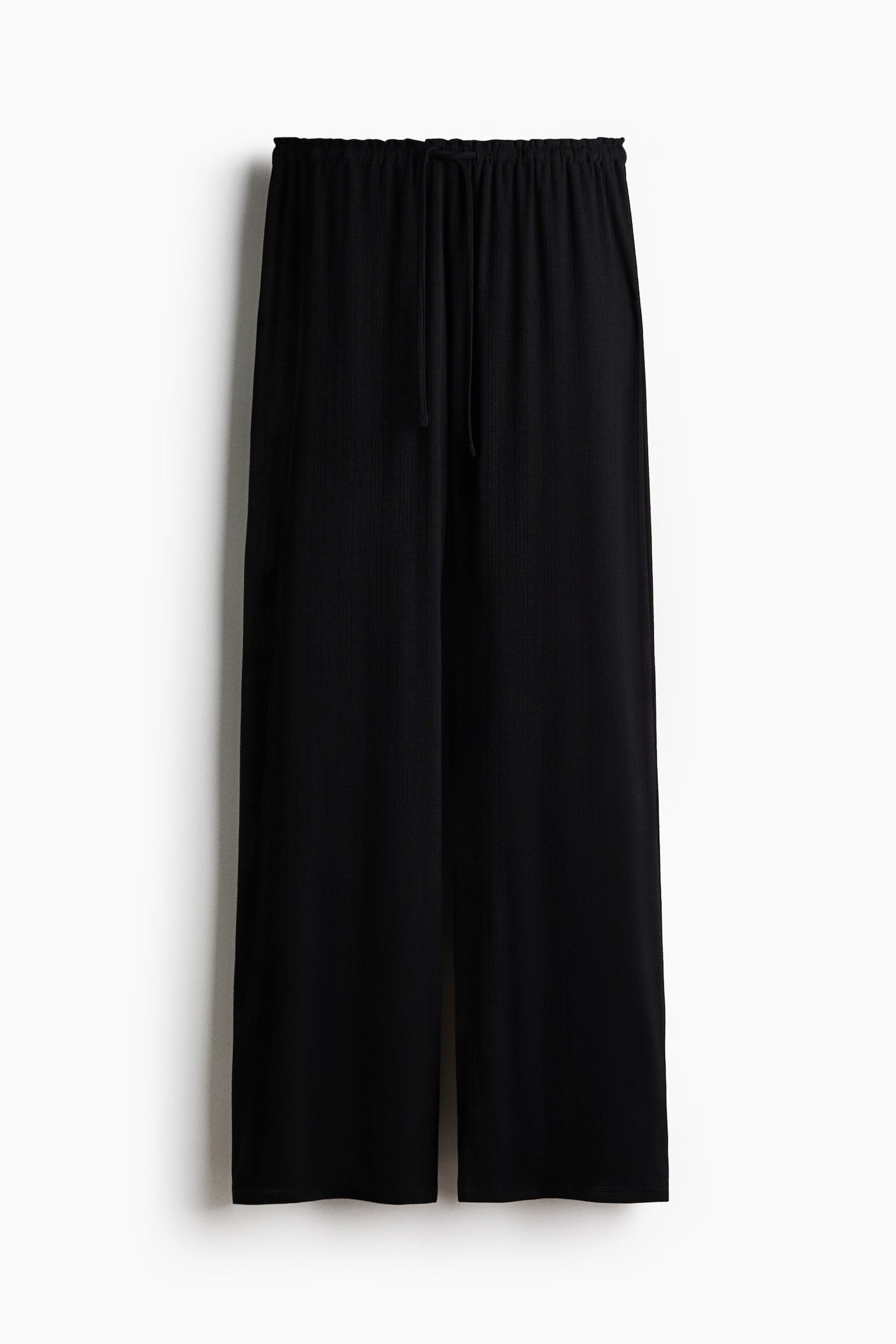 Пижамные брюки, ажурная вязка — H&M, цвет: Чёрный — фото 1