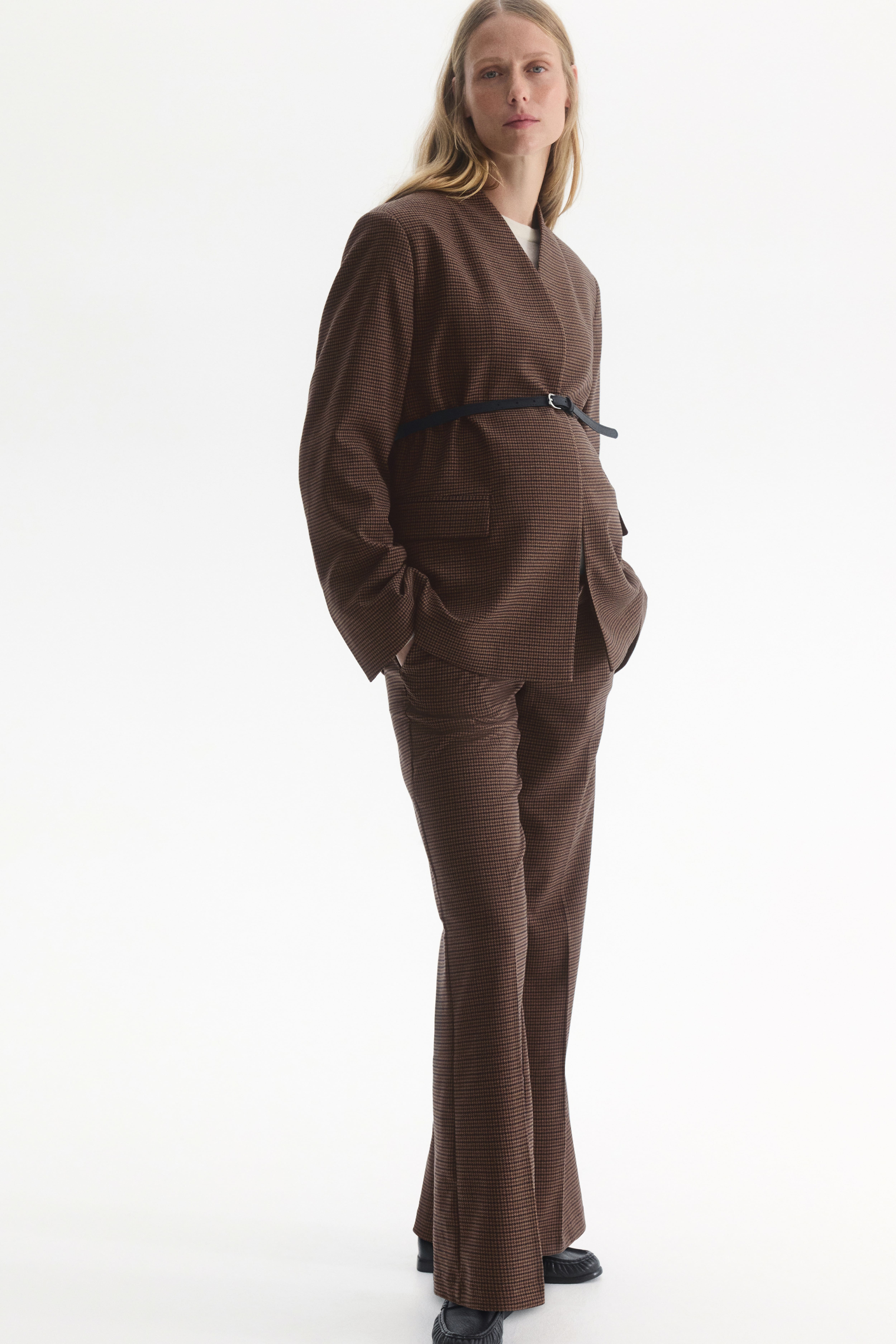 Pantalon MAMA à jambe semi-évasées