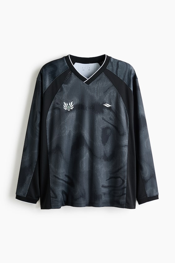 Мужские топы H&M Loose-Fit Soccer Jersey with DryMove™