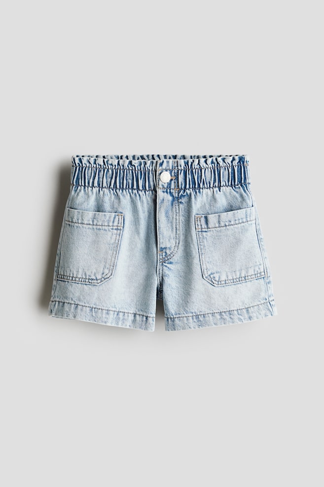 Loose Fit Denim shorts - Light denim blue/Pale denim green/White/Floral/Cream/Denim blue/Denim blue/Light pink/Light pink - 1