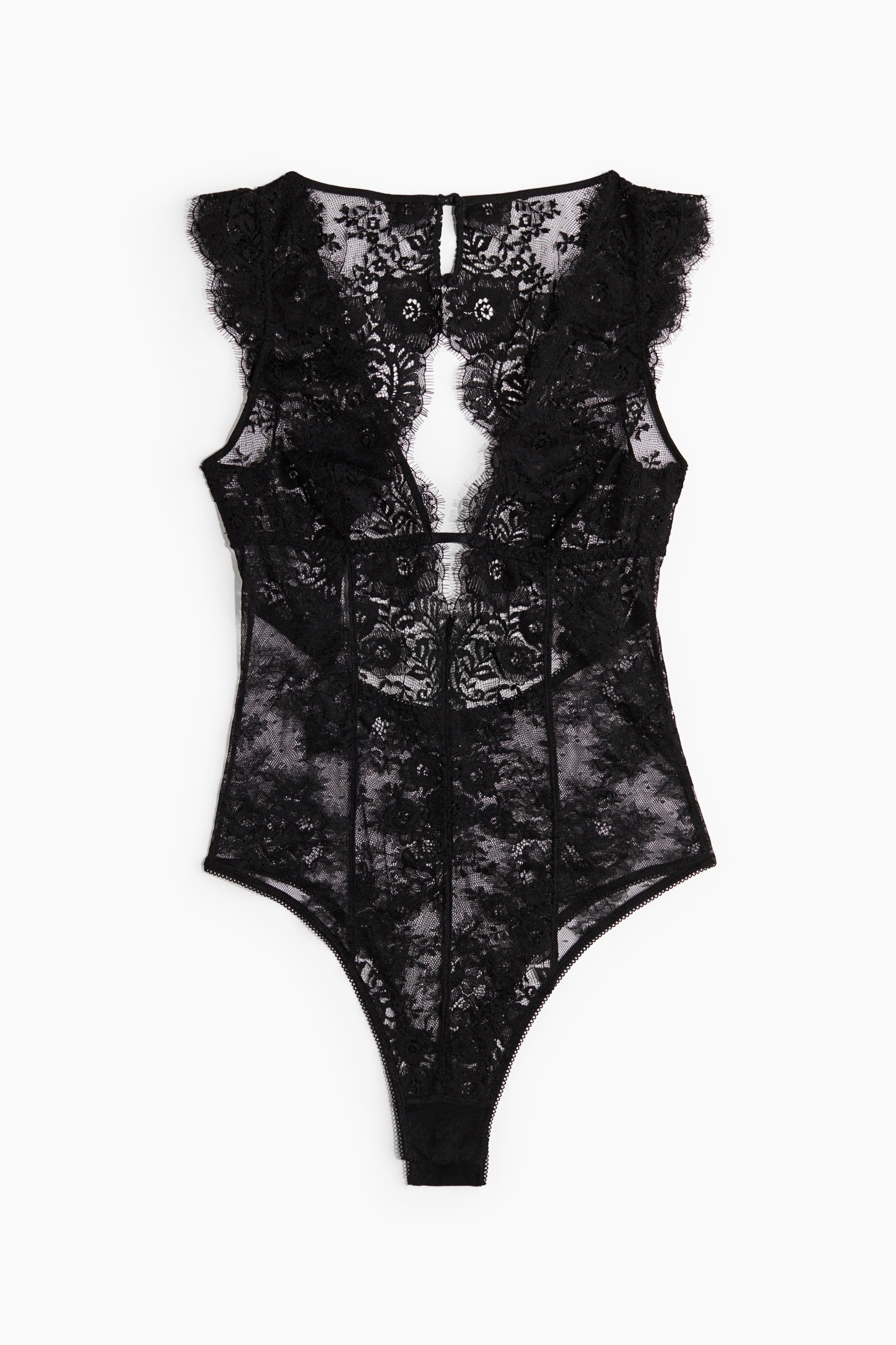 Lace Bodysuit - Black