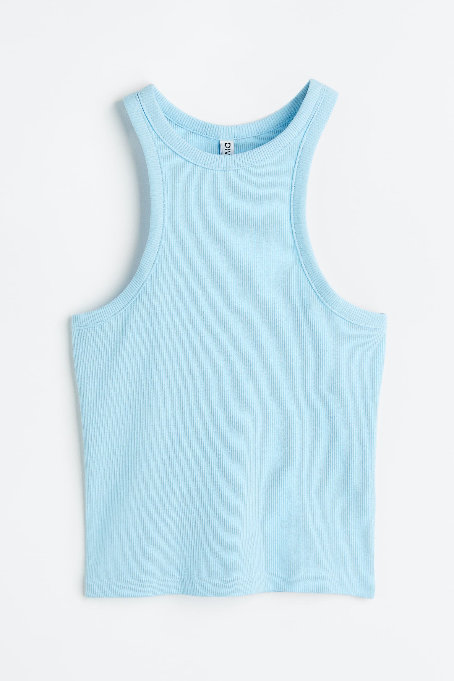 Cropped vest top - Light blue