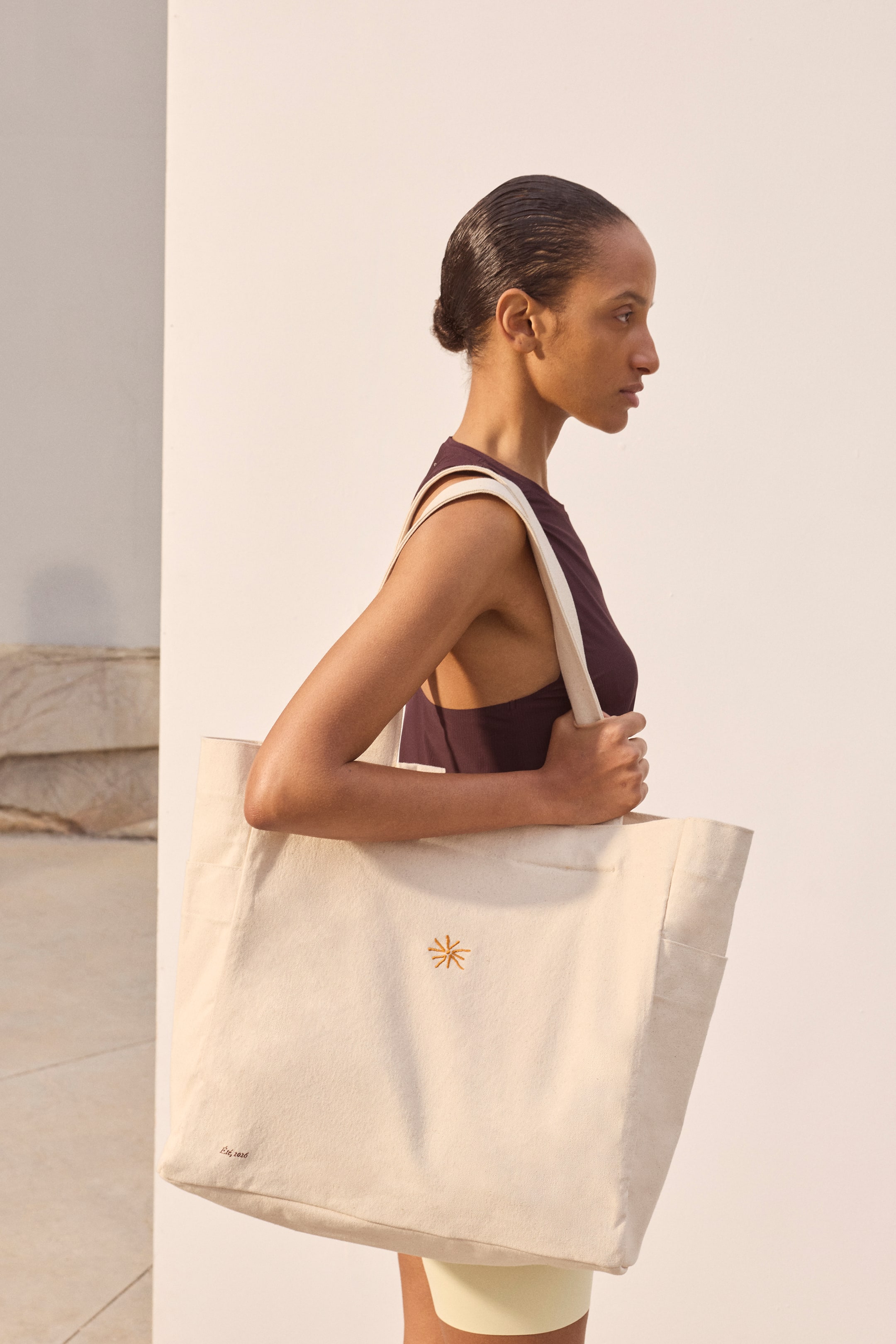 Large Printed Canvas Tote Bag