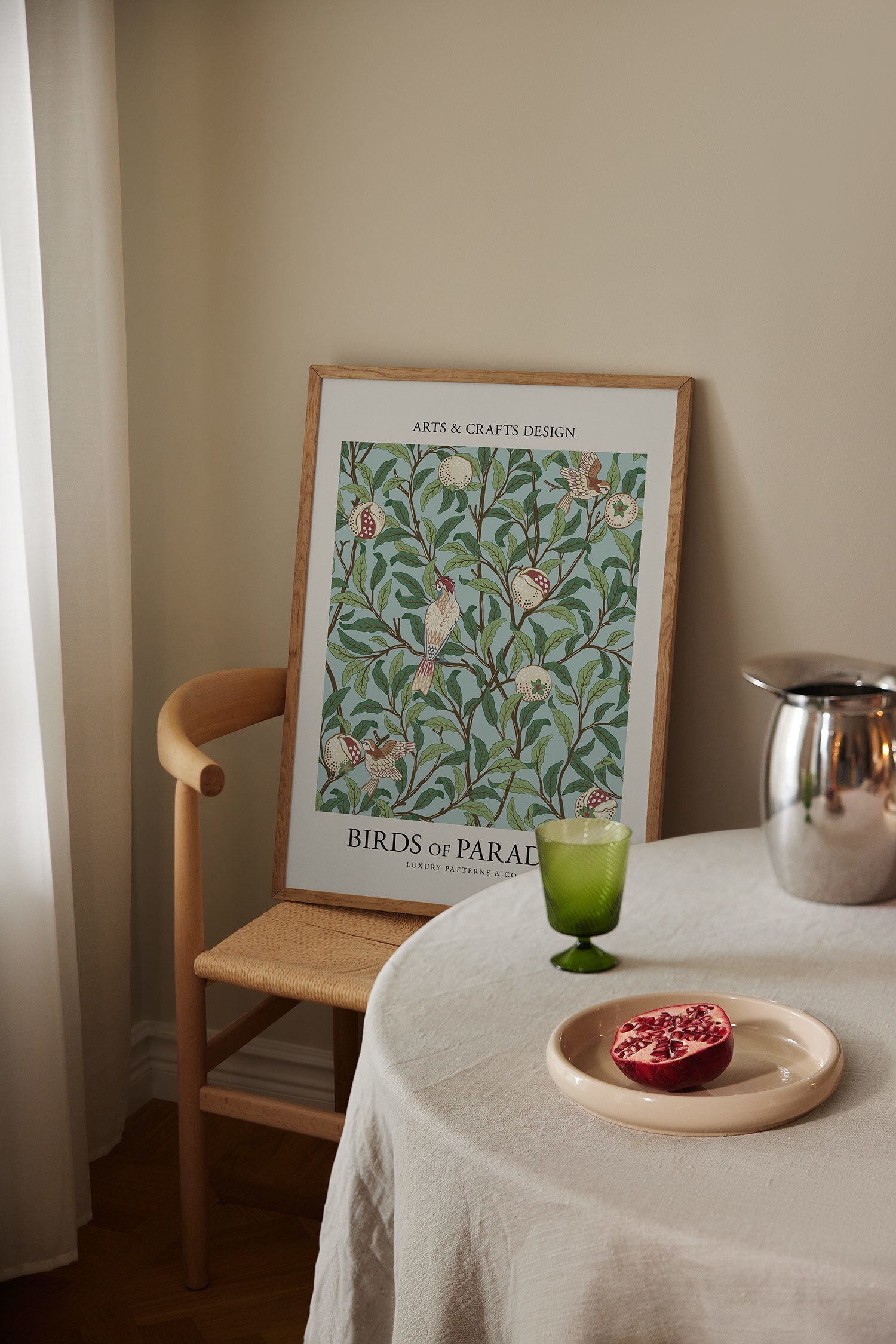 Birds Of Paradise Green Poster - Green