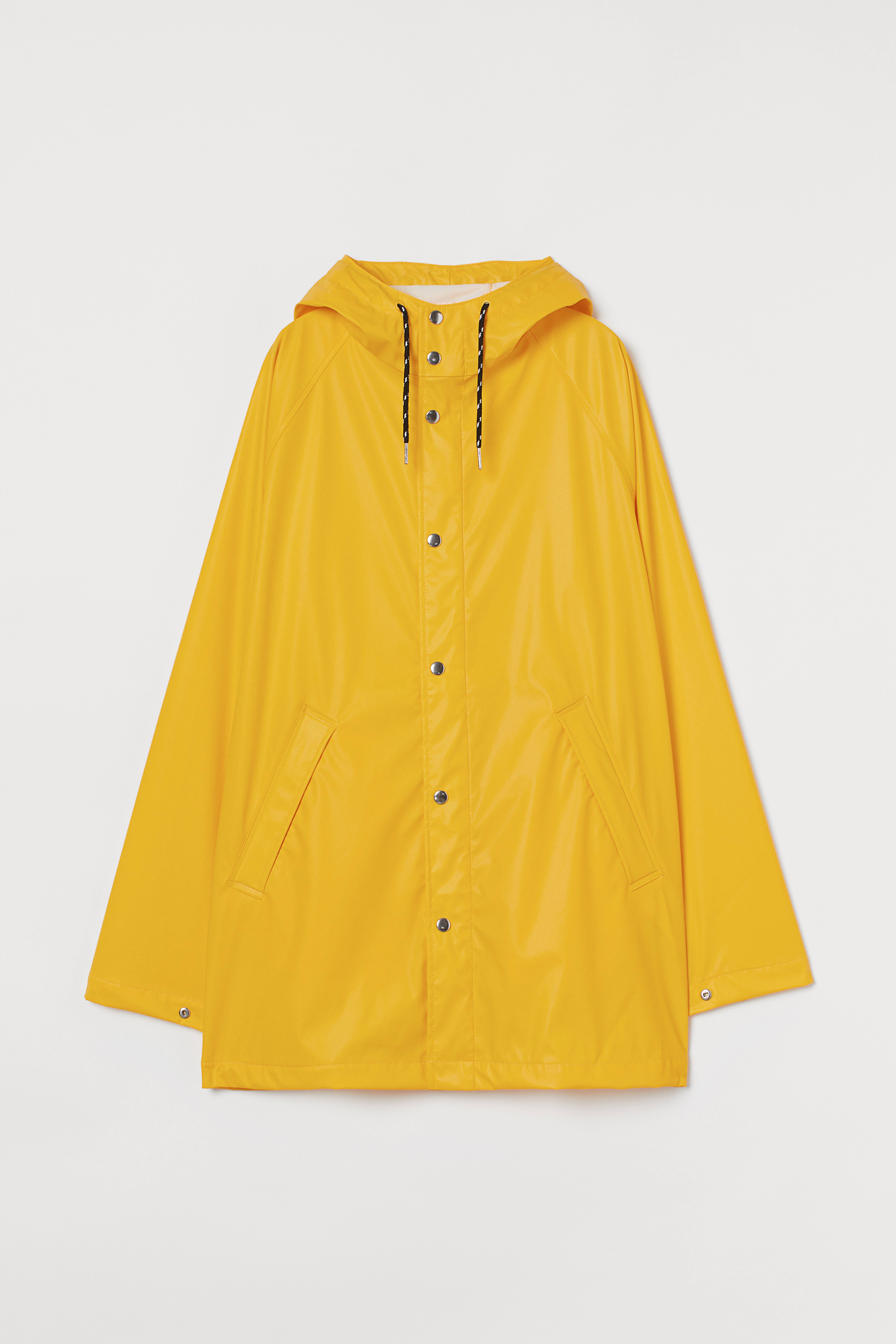 Hooded Rain Jacket Yellow Men H M CA