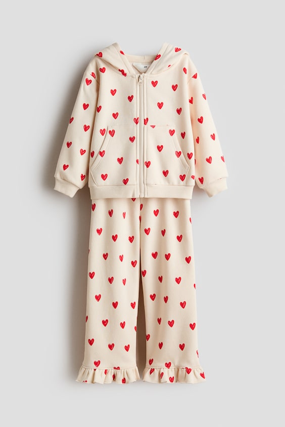 Детские топы H&M 2-Piece Printed Sweatshirt and Joggers Set
