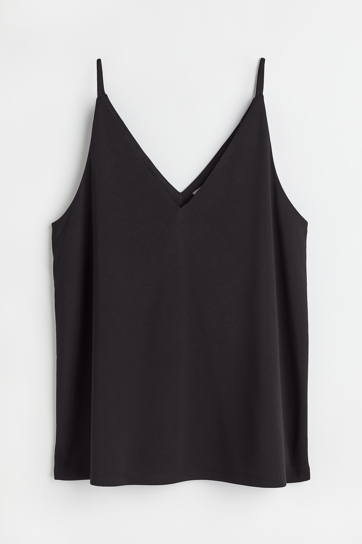 V-neck Camisole Top - V-neck - Sleeveless - Black - Ladies | H&M US