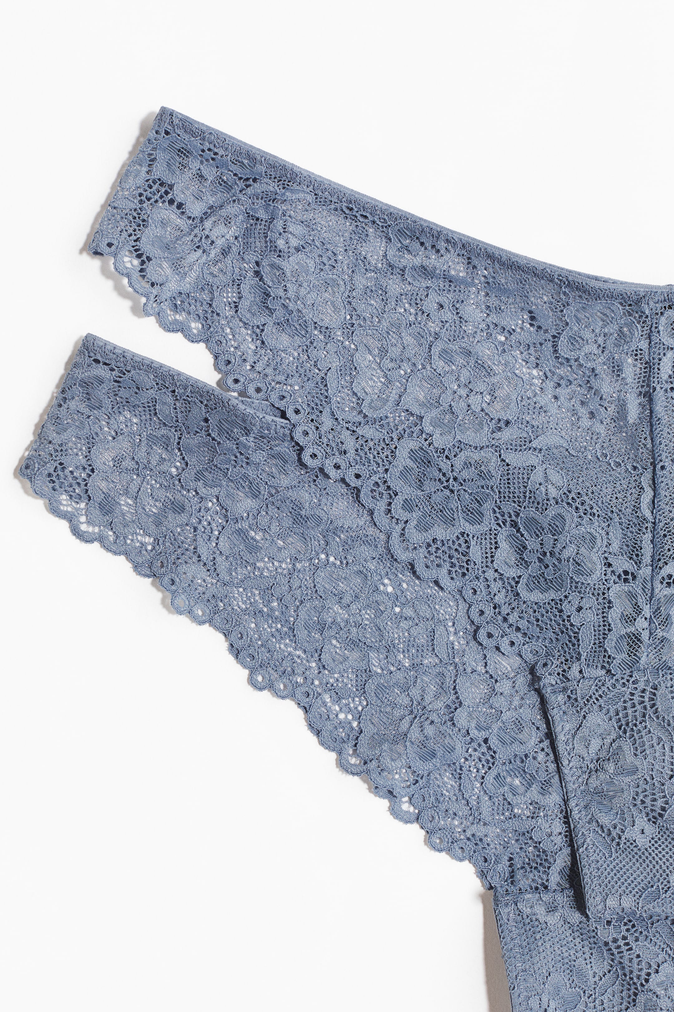 Ver imagen más grande: Pack de 2 bragas Brazilian de encaje - Azul paloma - MUJER | H&M ES 2