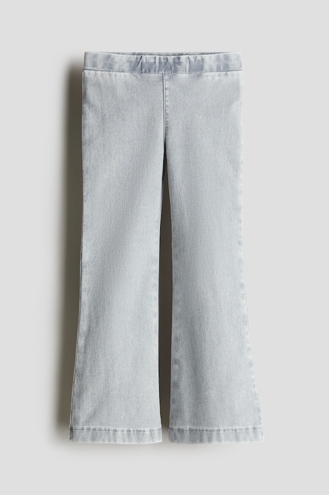 Flared Jeggings - Light gray/Dark denim blue/Dark denim blue - 1