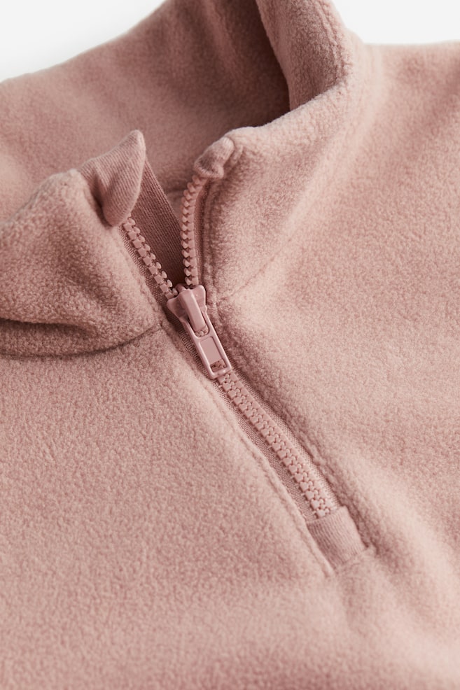 2-piece fleece set - Dusty pink/Blue - 3