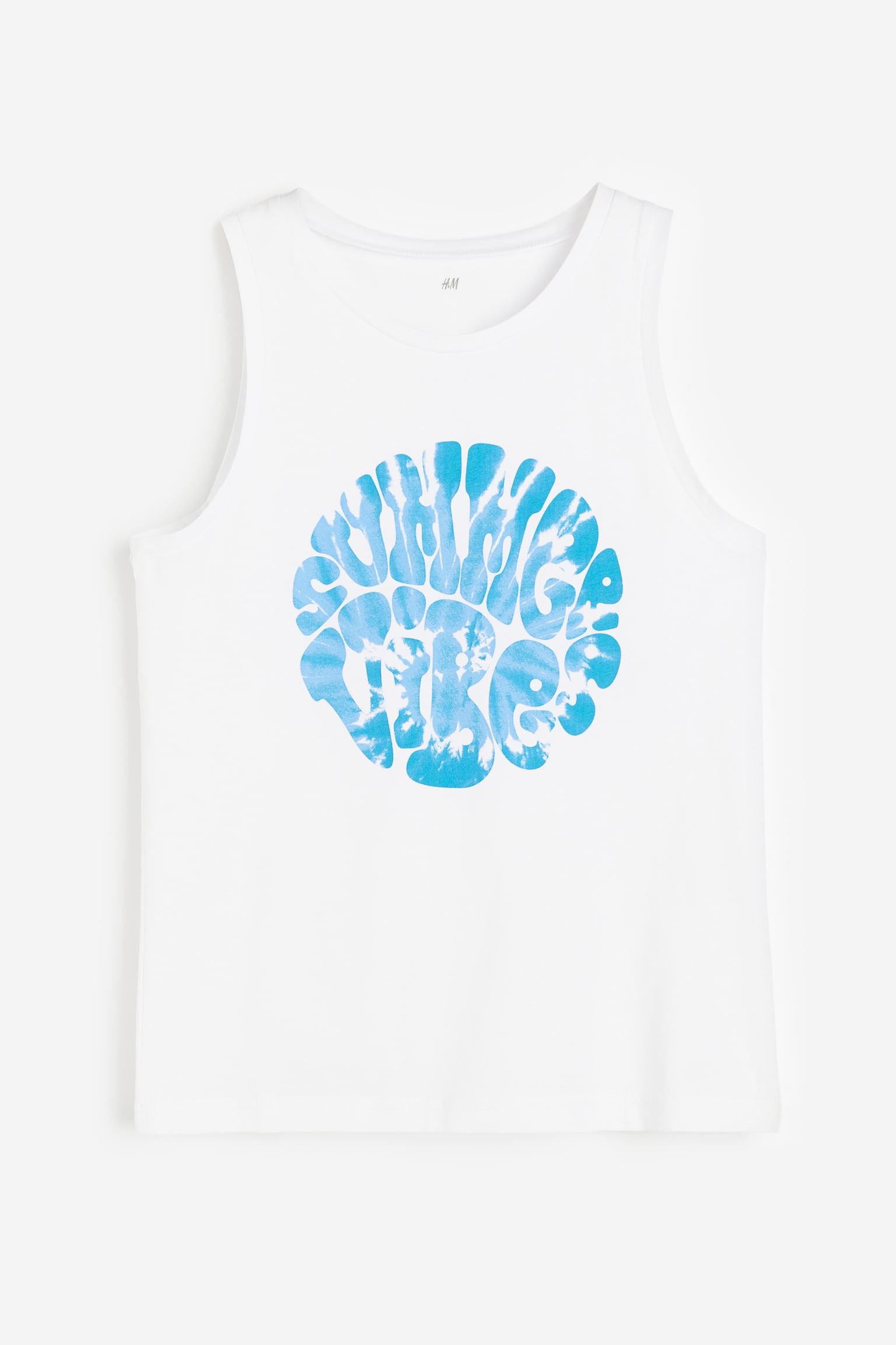 Printed vest top - White/Summer Vibes - 1