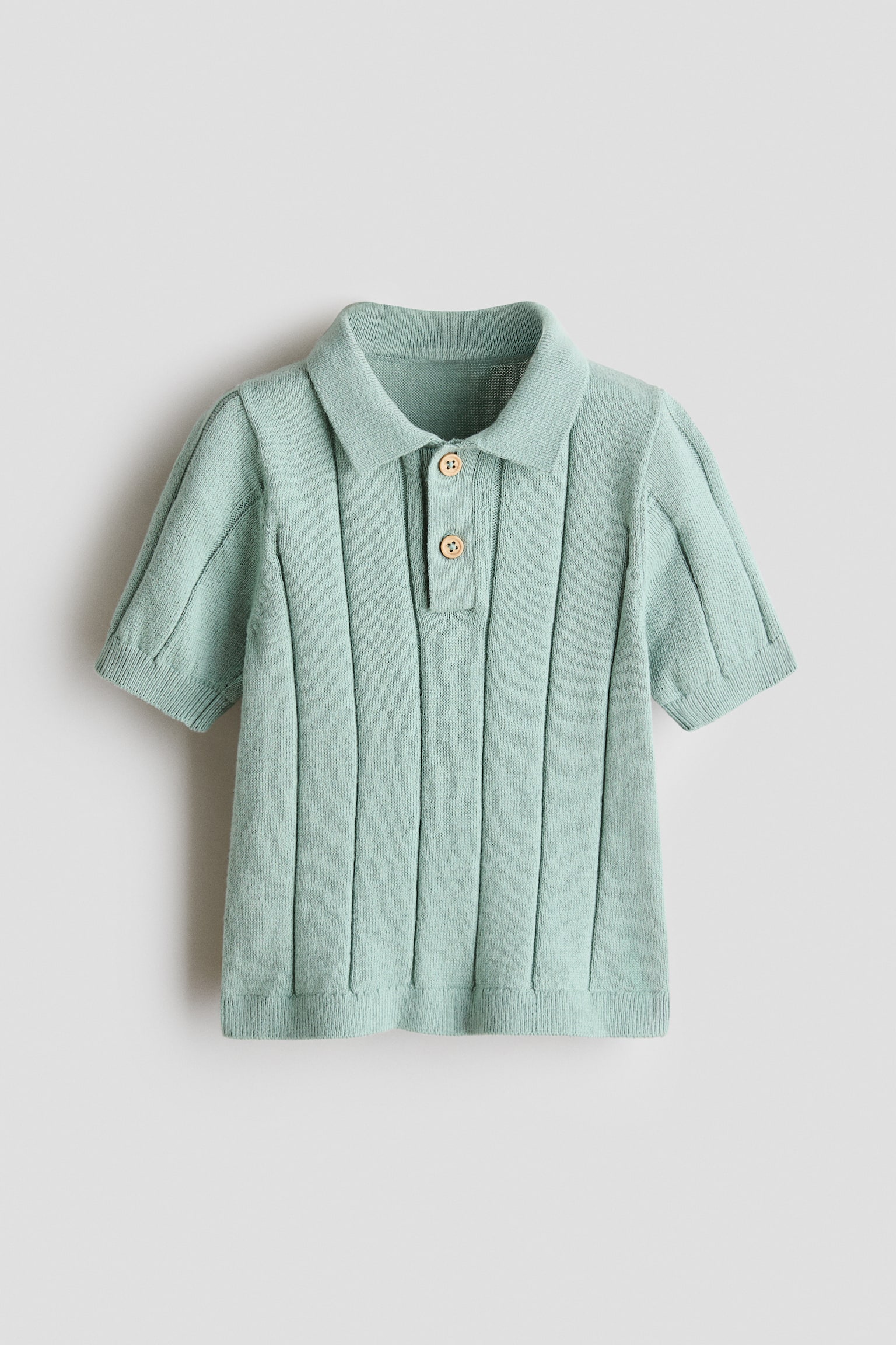 Pletena polo majica - Svetlozelena/Svetloplava/Krem/Bela/plava/pruge