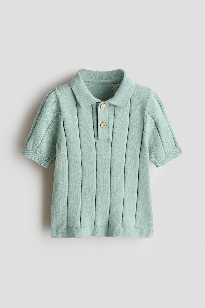 Polo in maglia - Verde chiaro/Bianco/blu righe/Crema/Azzurro/Blu navy/Blu polvere - 1