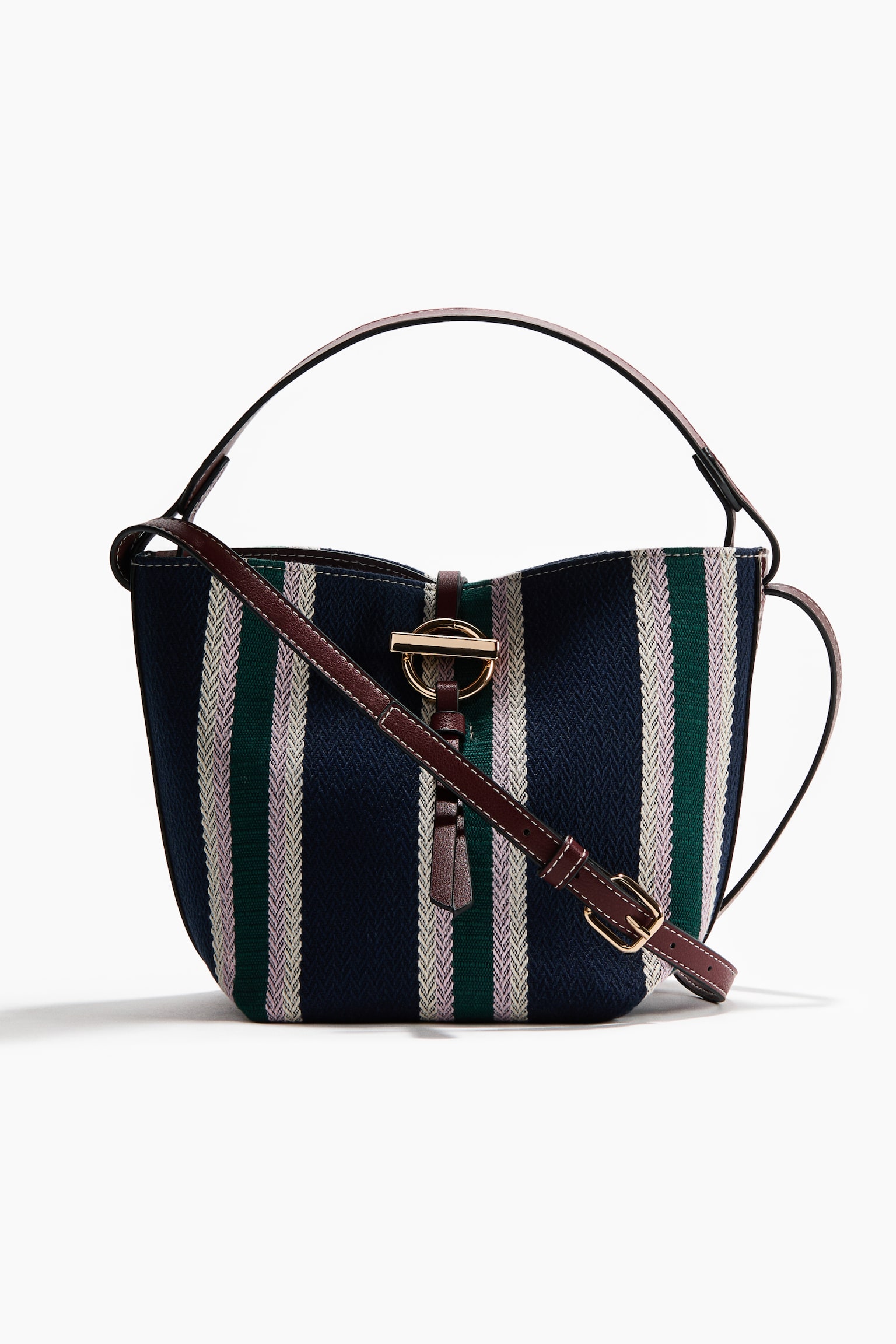 Bucket bag - Navy blue/Striped - 2