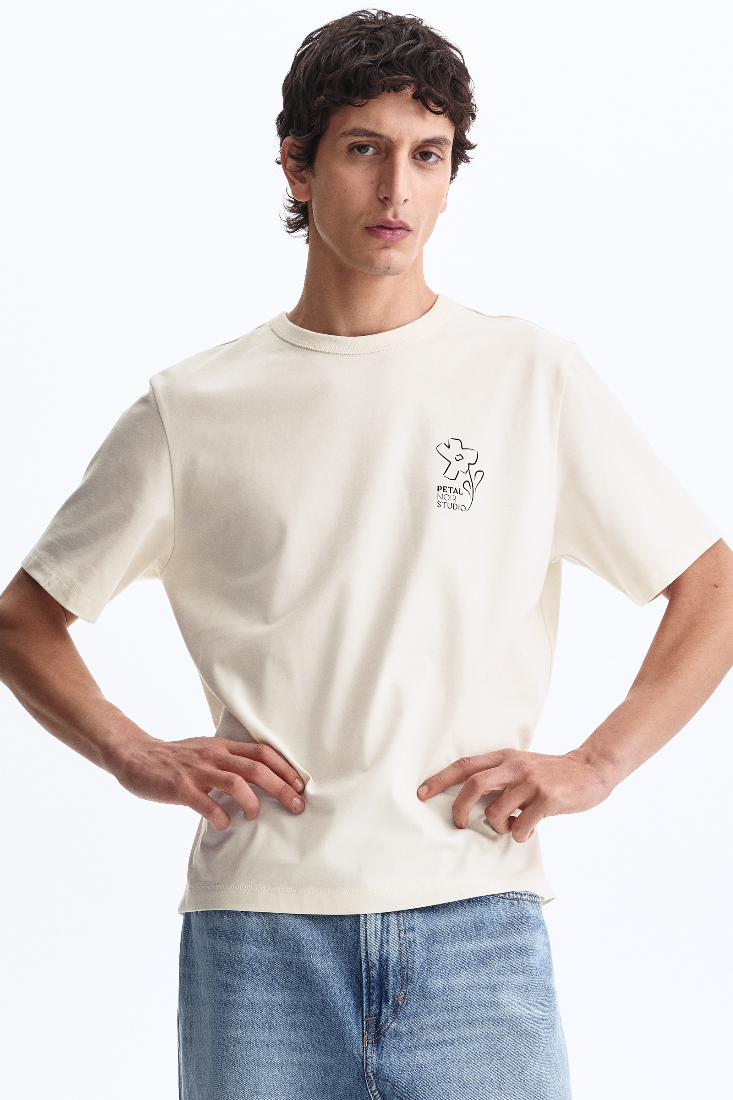 Men's Dark brown/Petal Noir Studio Regular-Fit COOLMAX® T-Shirt