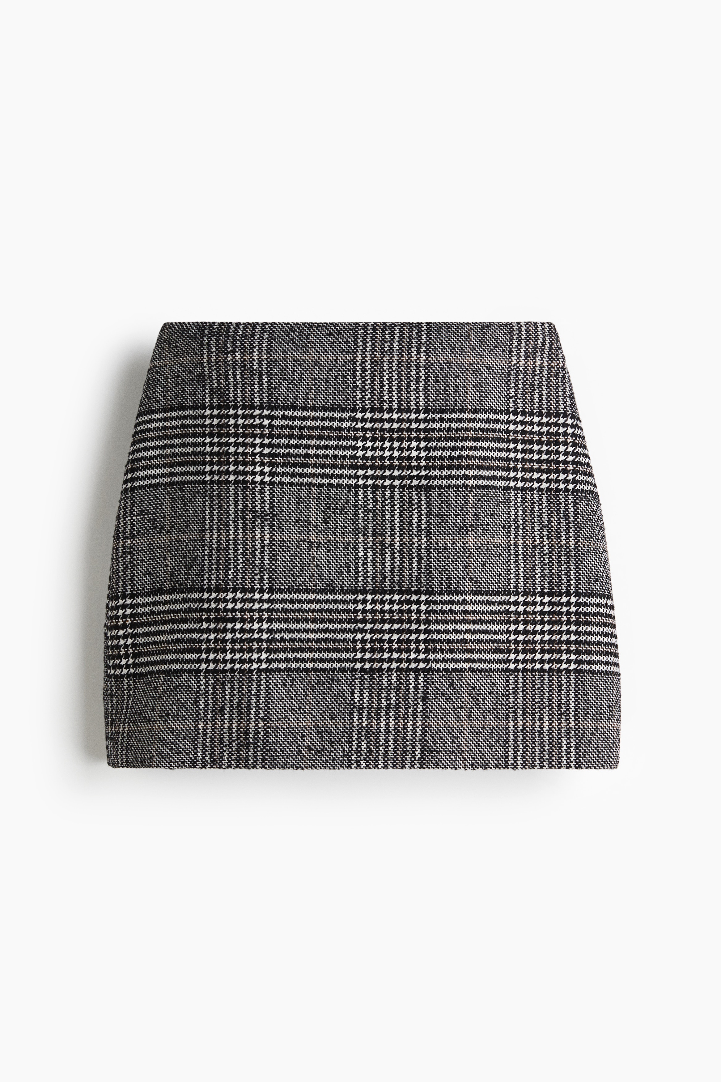Mini Skirt - Black/plaid/Cream