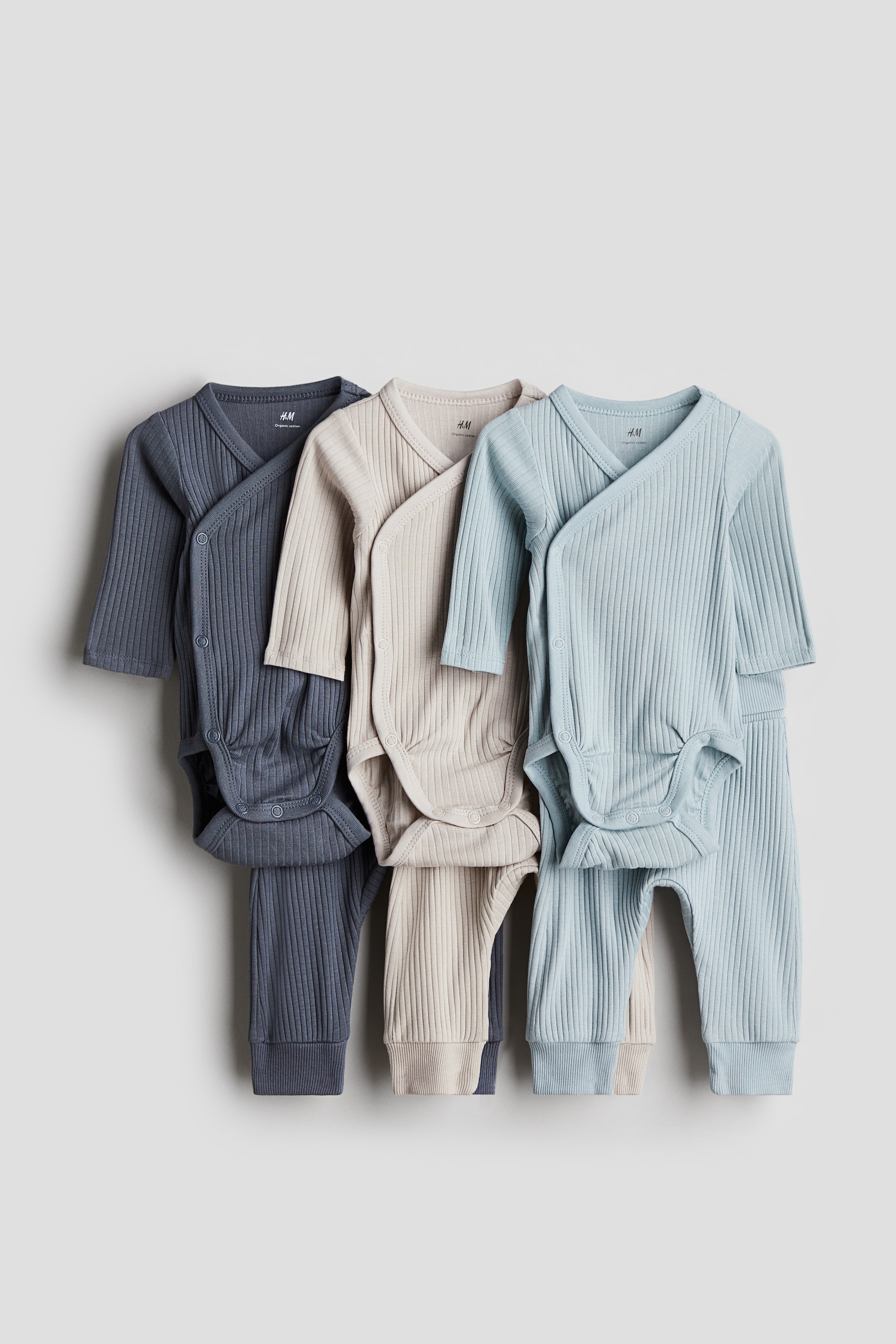 6-piece Ribbed Cotton Set