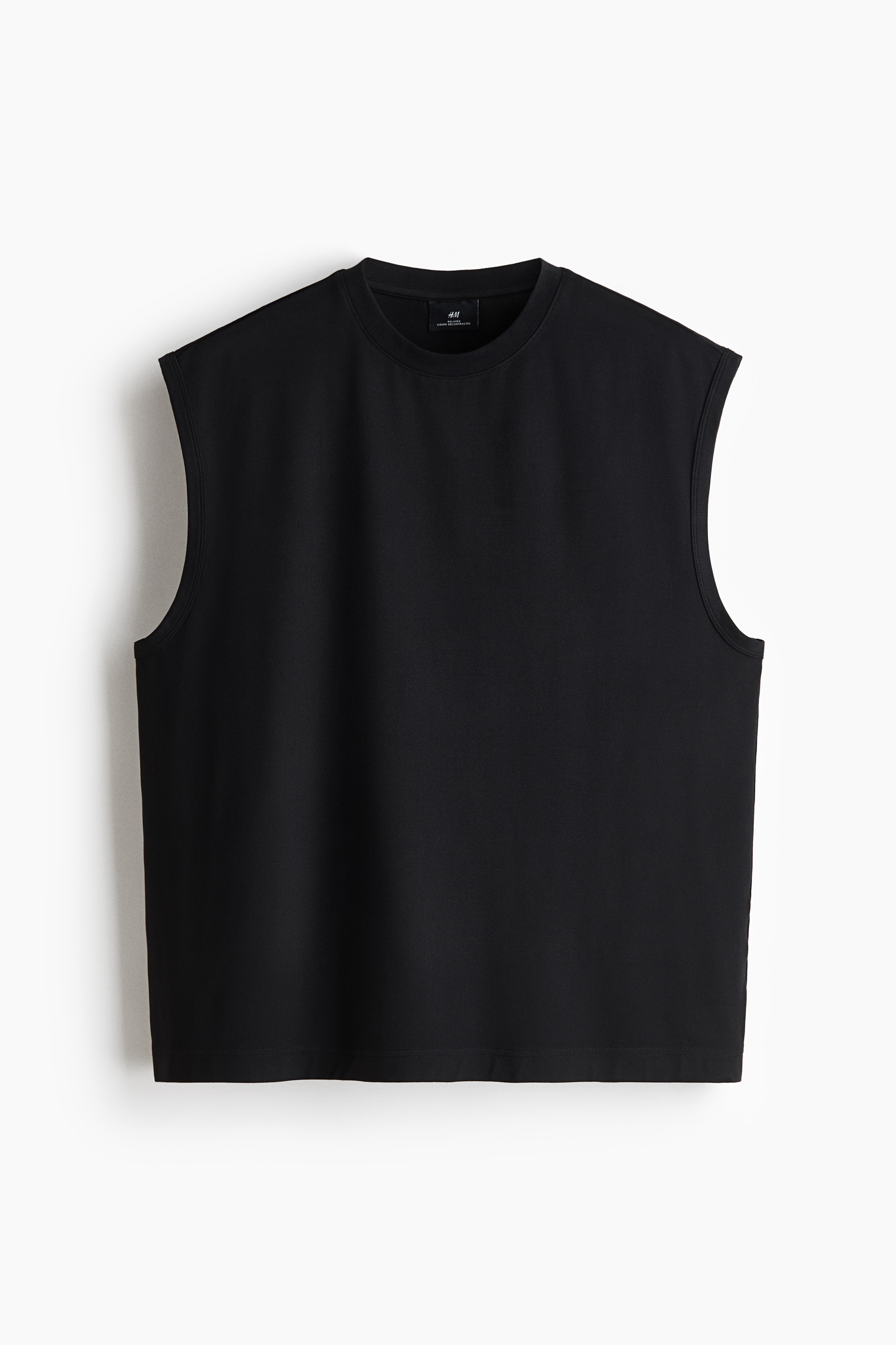 Débardeur décontracté - Noir/Gris foncé/Crème