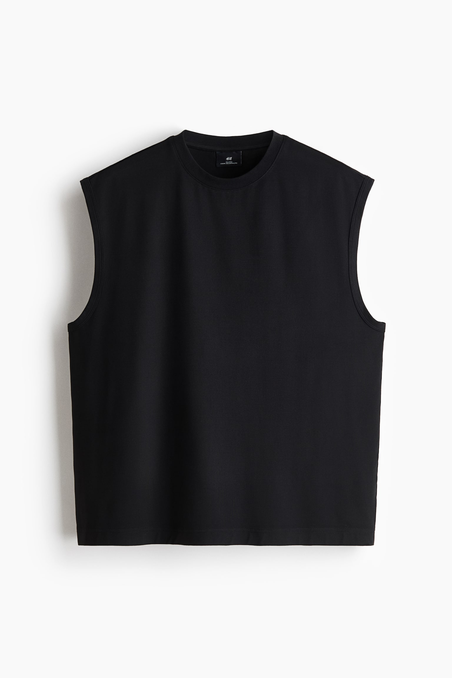 Мужская майка H&M свободного кроя, цвет: Чёрный — фото 1