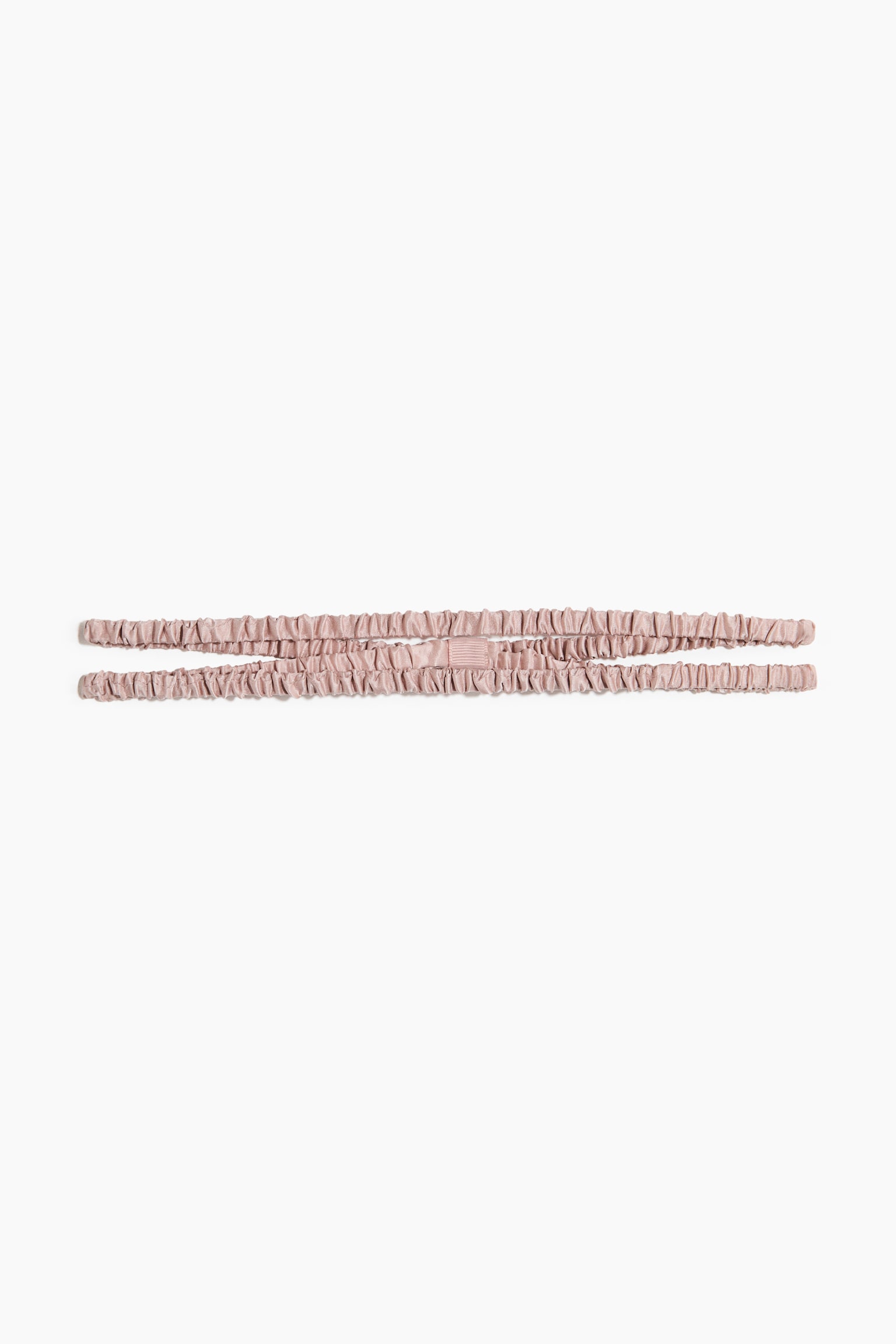 Double-Strand Silk Hairband - Light dusty pink