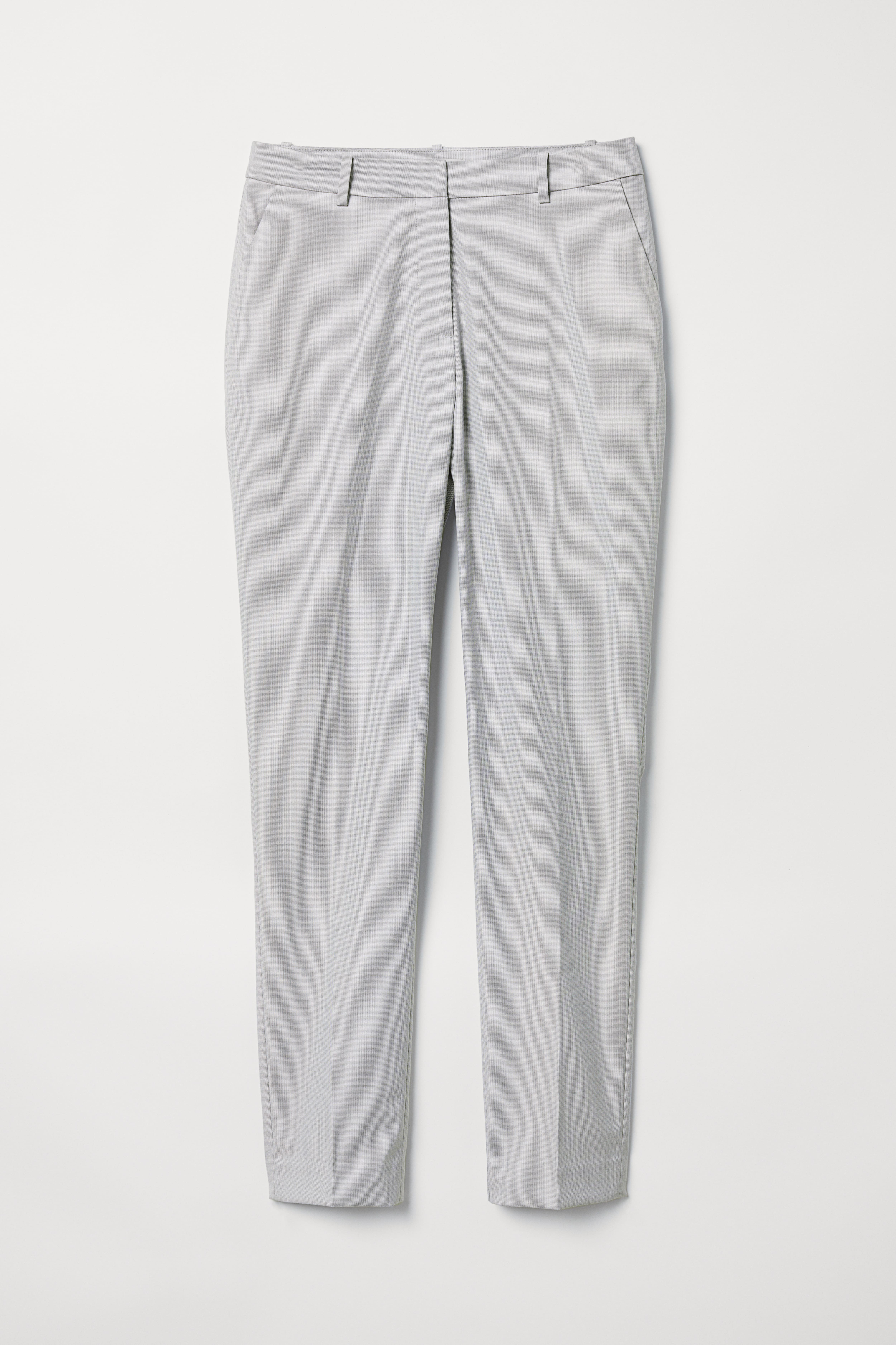 Grey dress trousers ladies best sale