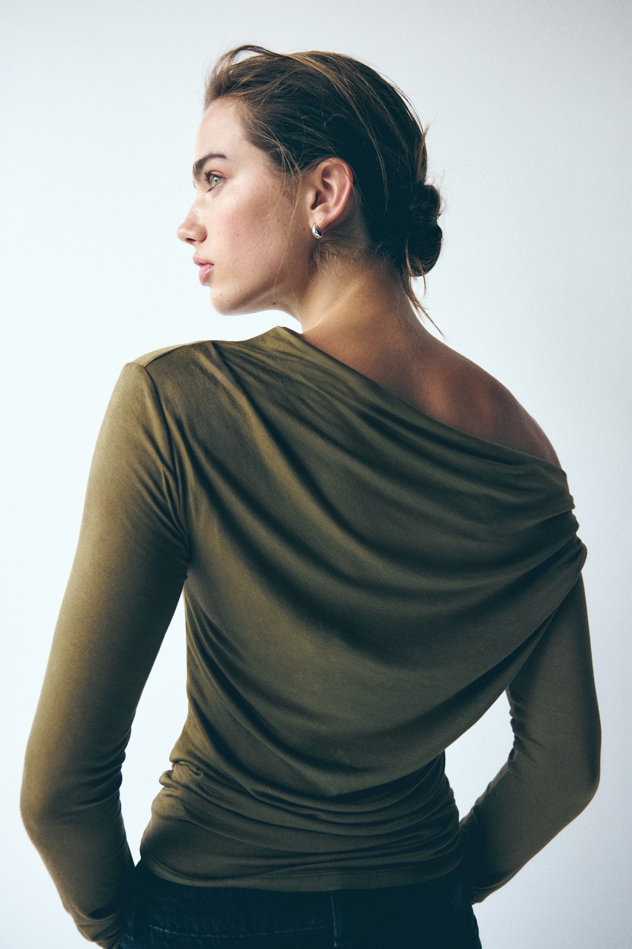 Draped One-Shoulder Top - image 4
