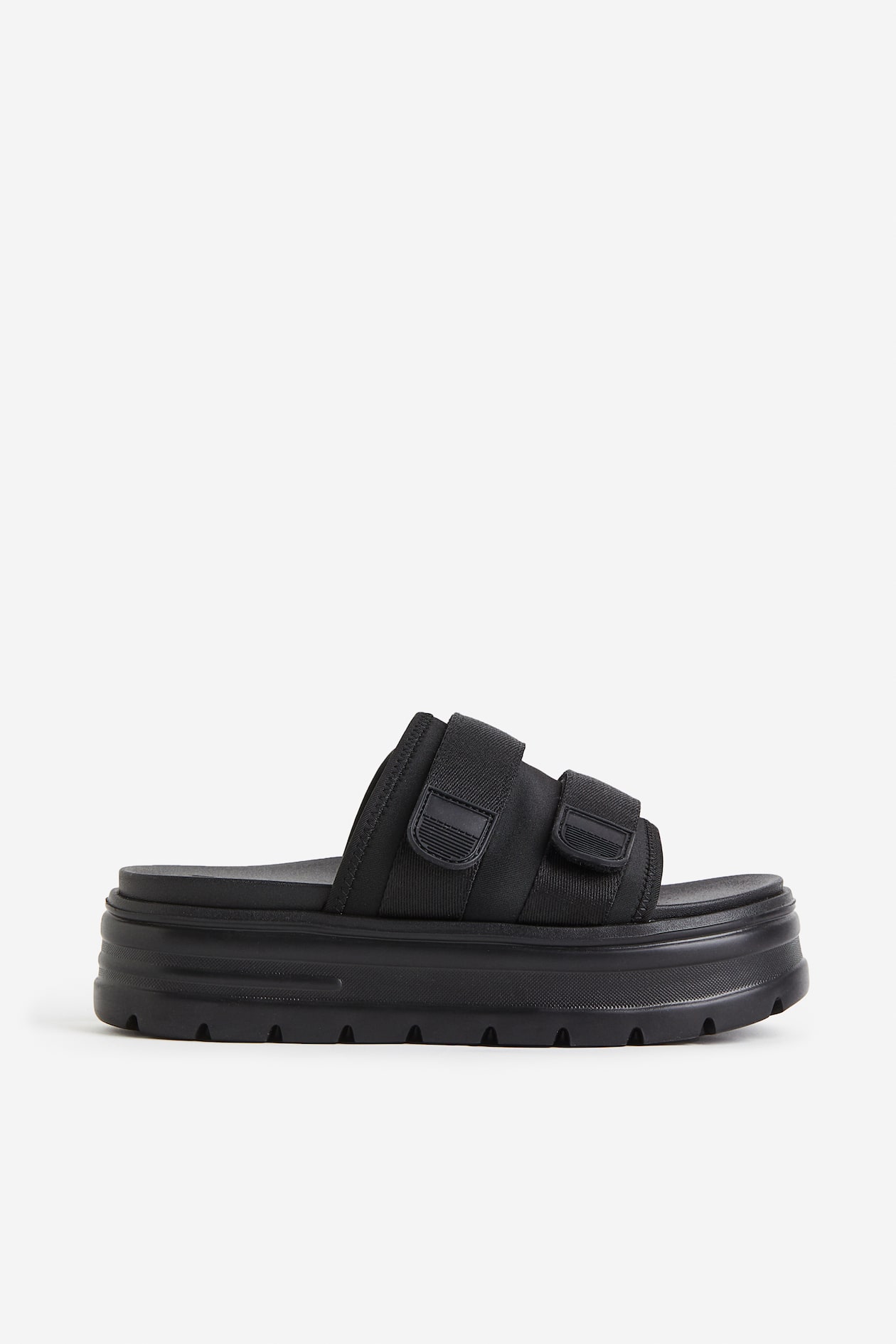 Sporty Platform Slides - Black - Ladies | H&M US