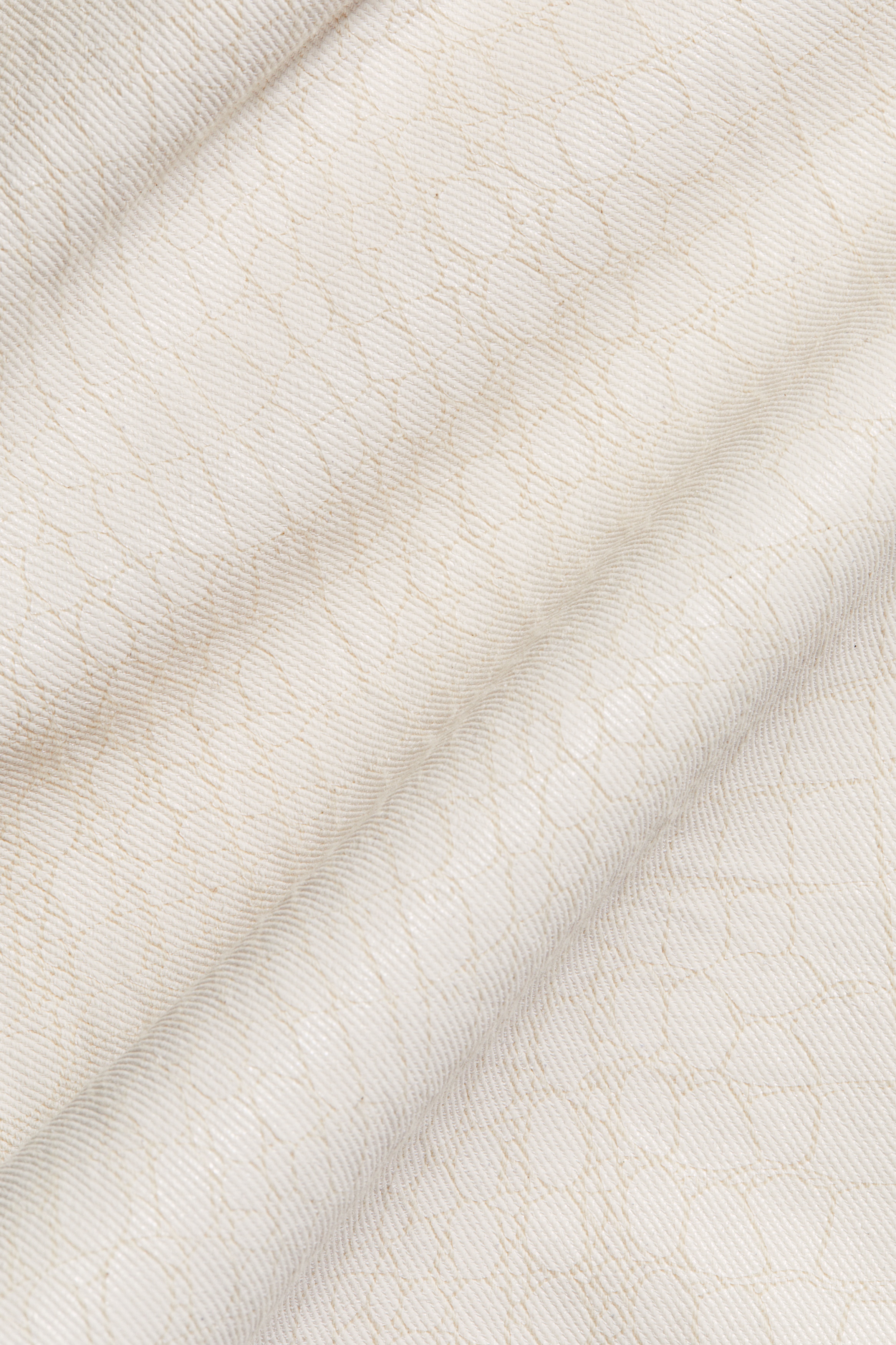 Patterned twill trousers