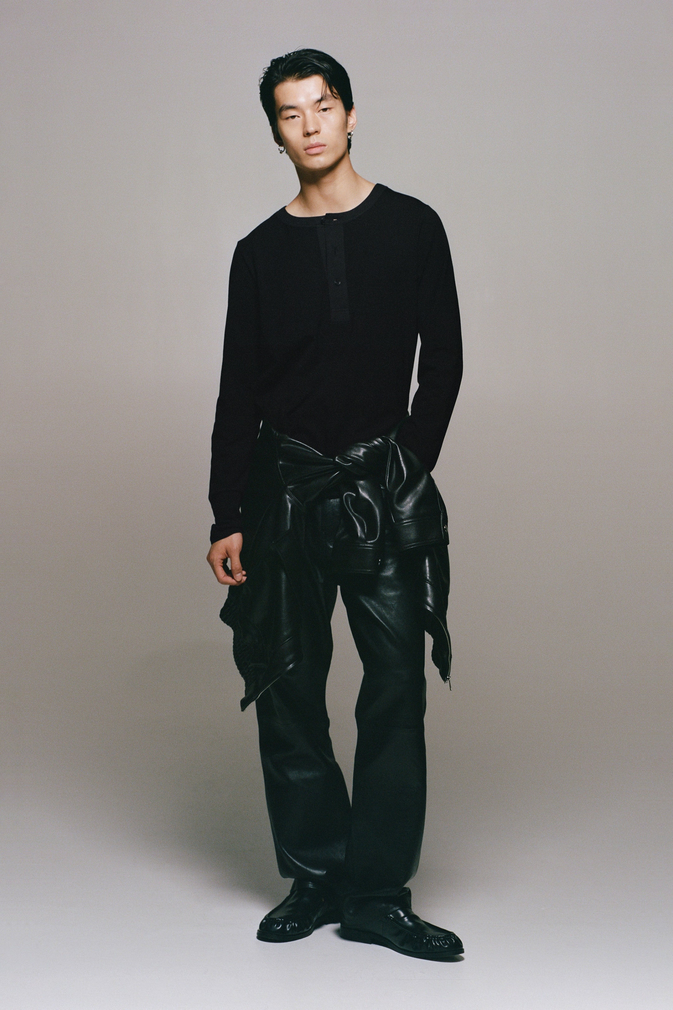 Four-Way Stretch Regular-Fit Henley Top