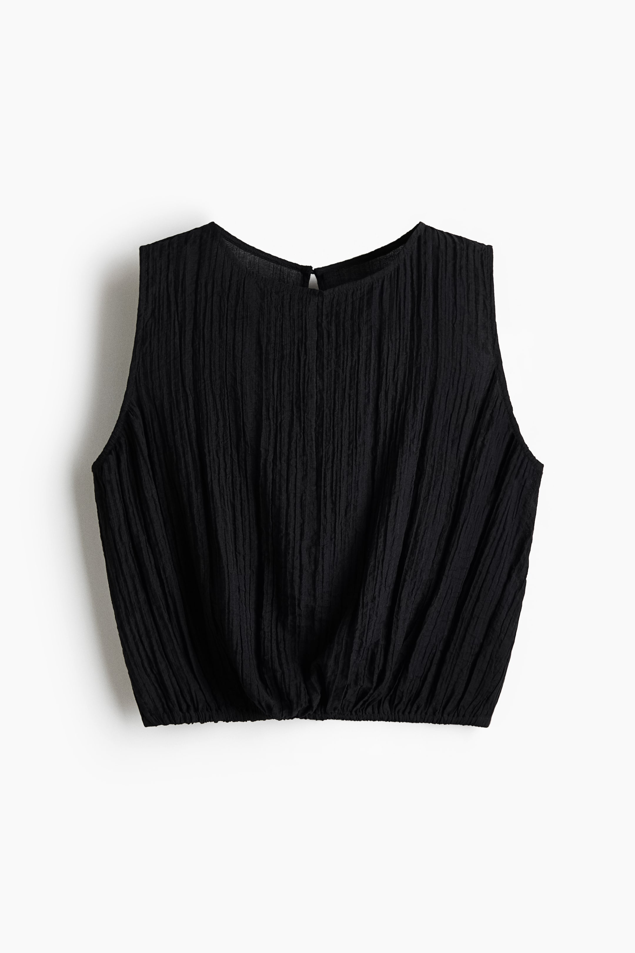 Visualizza immagine più grande: Top in tessuto goffrato - Nero - DONNA | H&M IT 2