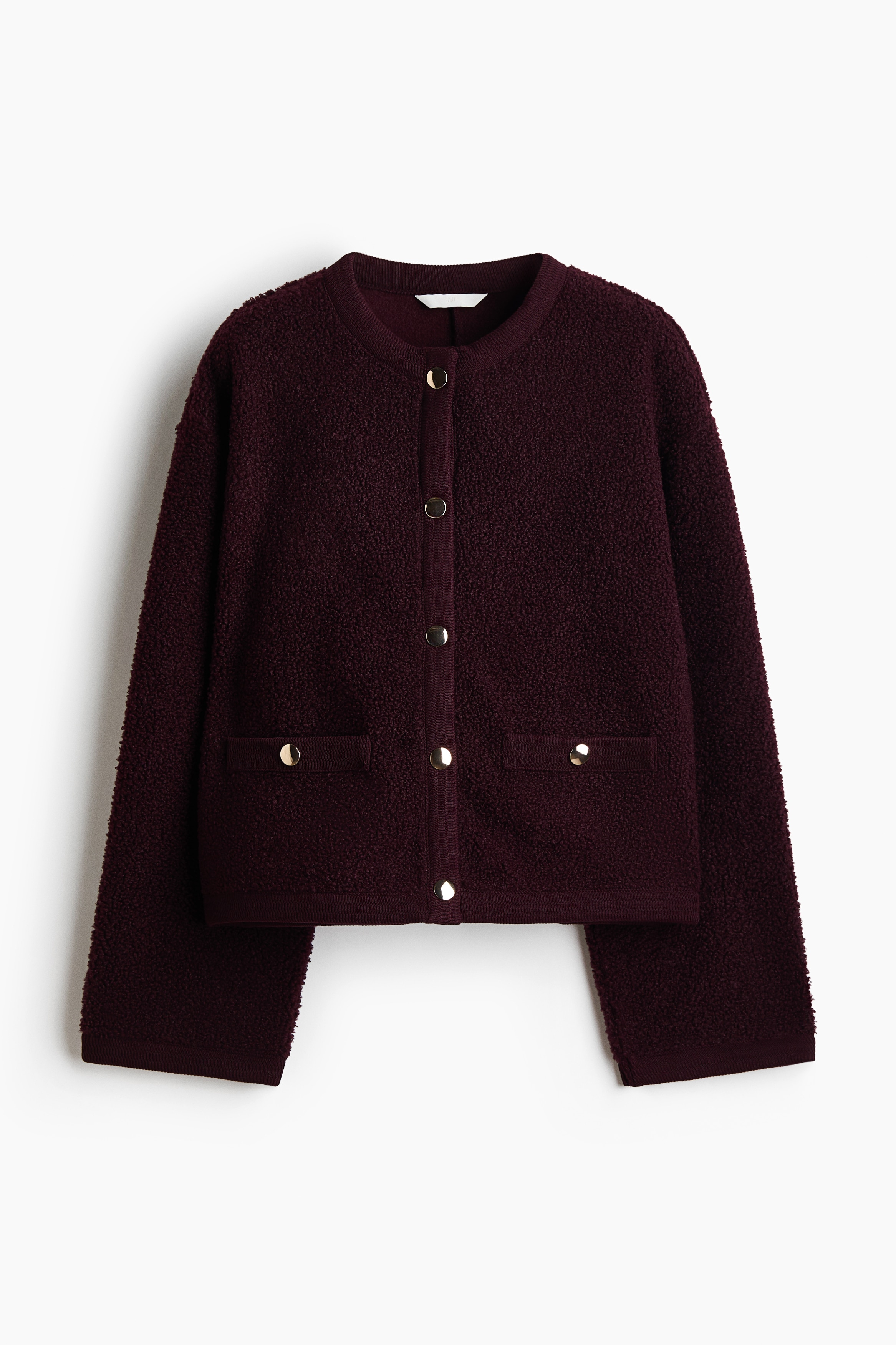 Teddy jacket - Burgundy/Black
