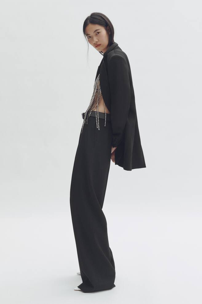 Pantalón sastre de lana - Negro - 6