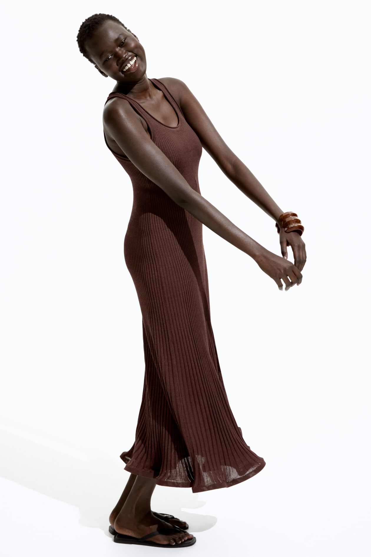 Viscose H En M Maxi Jurk H&m Hnm Original Green Floral Maxi Dress