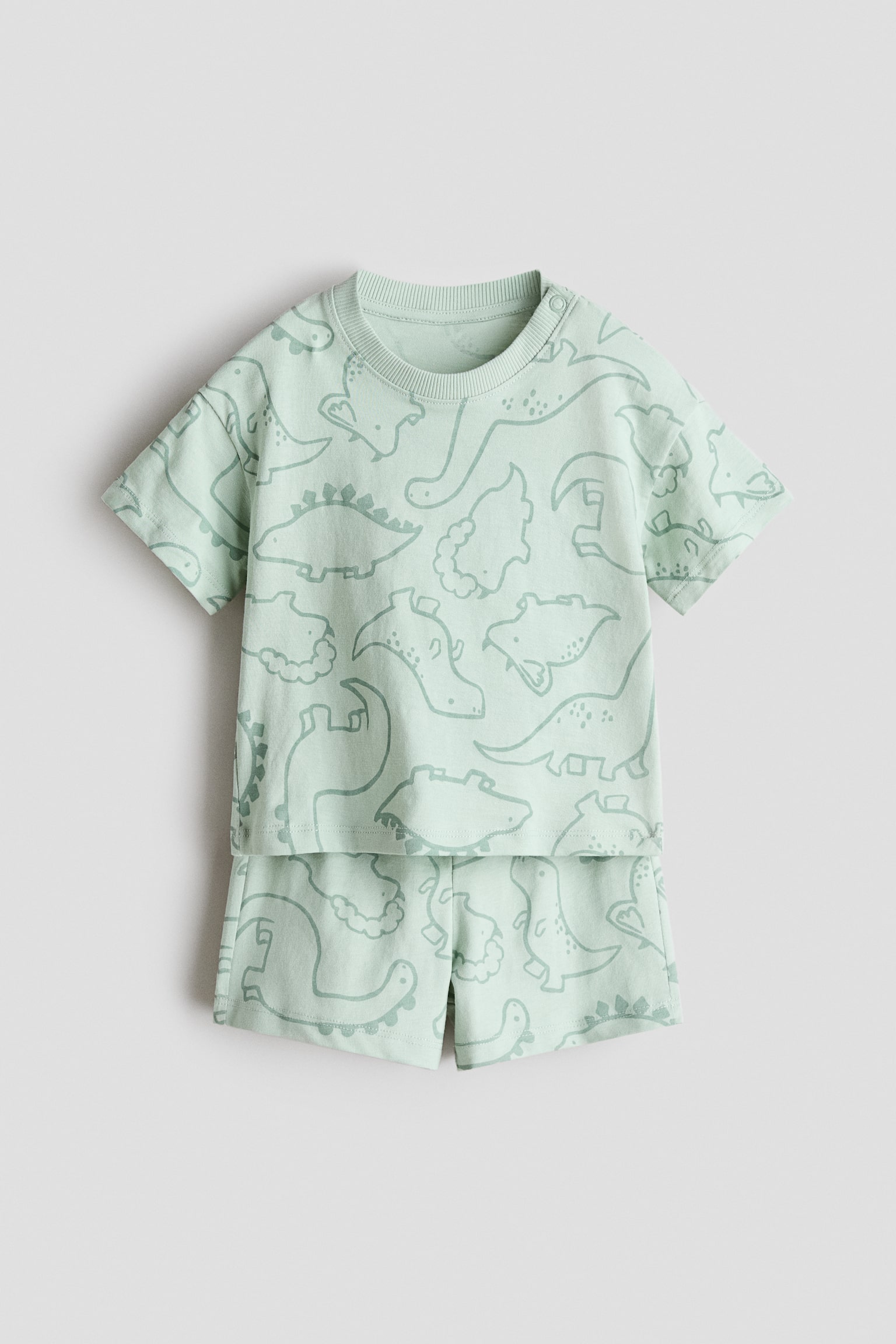 2-Piece Cotton Set - Light green/dinosaurs/Navy blue/Le Port/Light beige/Full Adventure