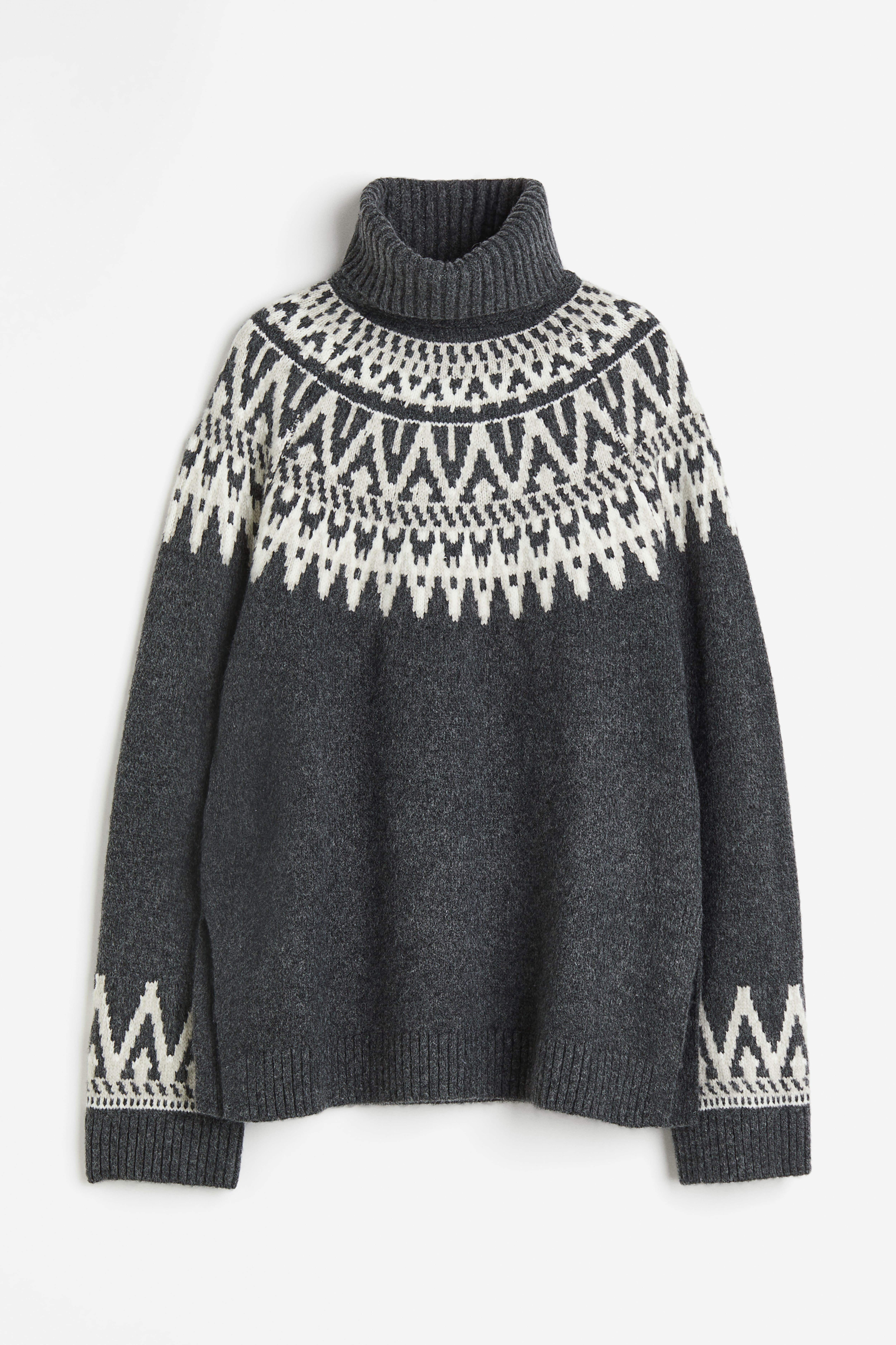 H&m knitted polo neck jumper hotsell