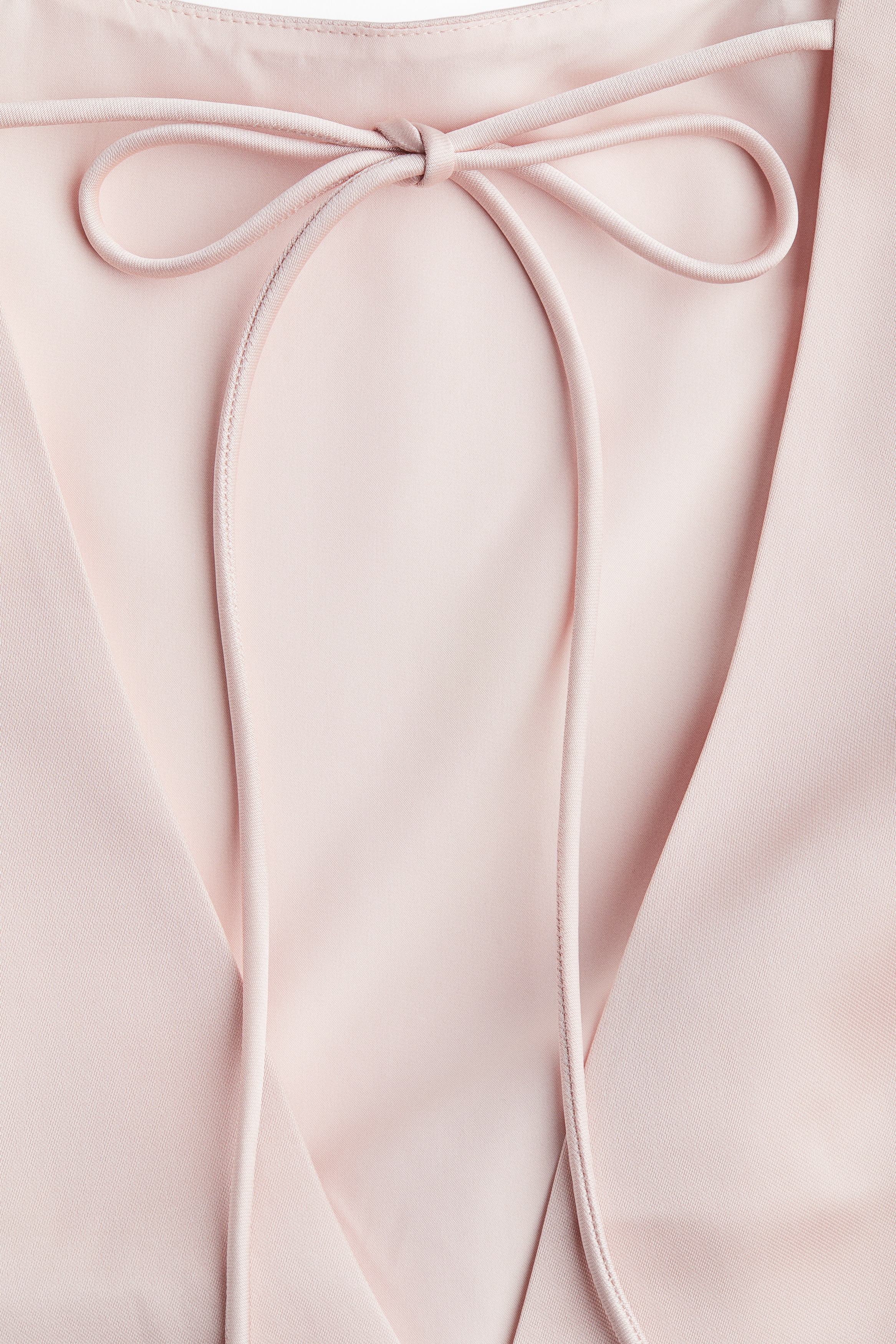 Deep-back satin dress