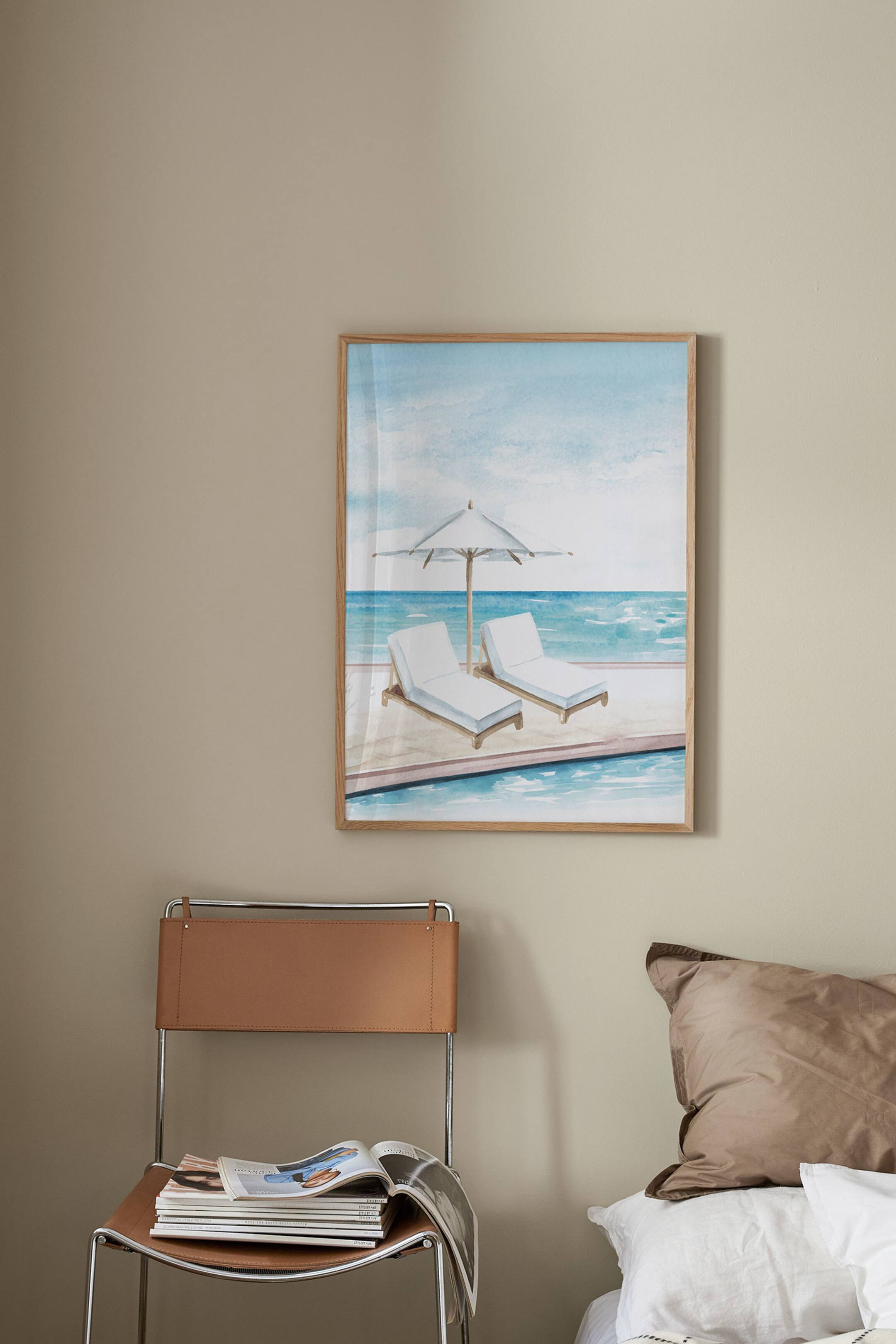 Ver imagen más grande: Sun Chairs Póster - Azul/blanco - Postery - HOME | H&M ES 1