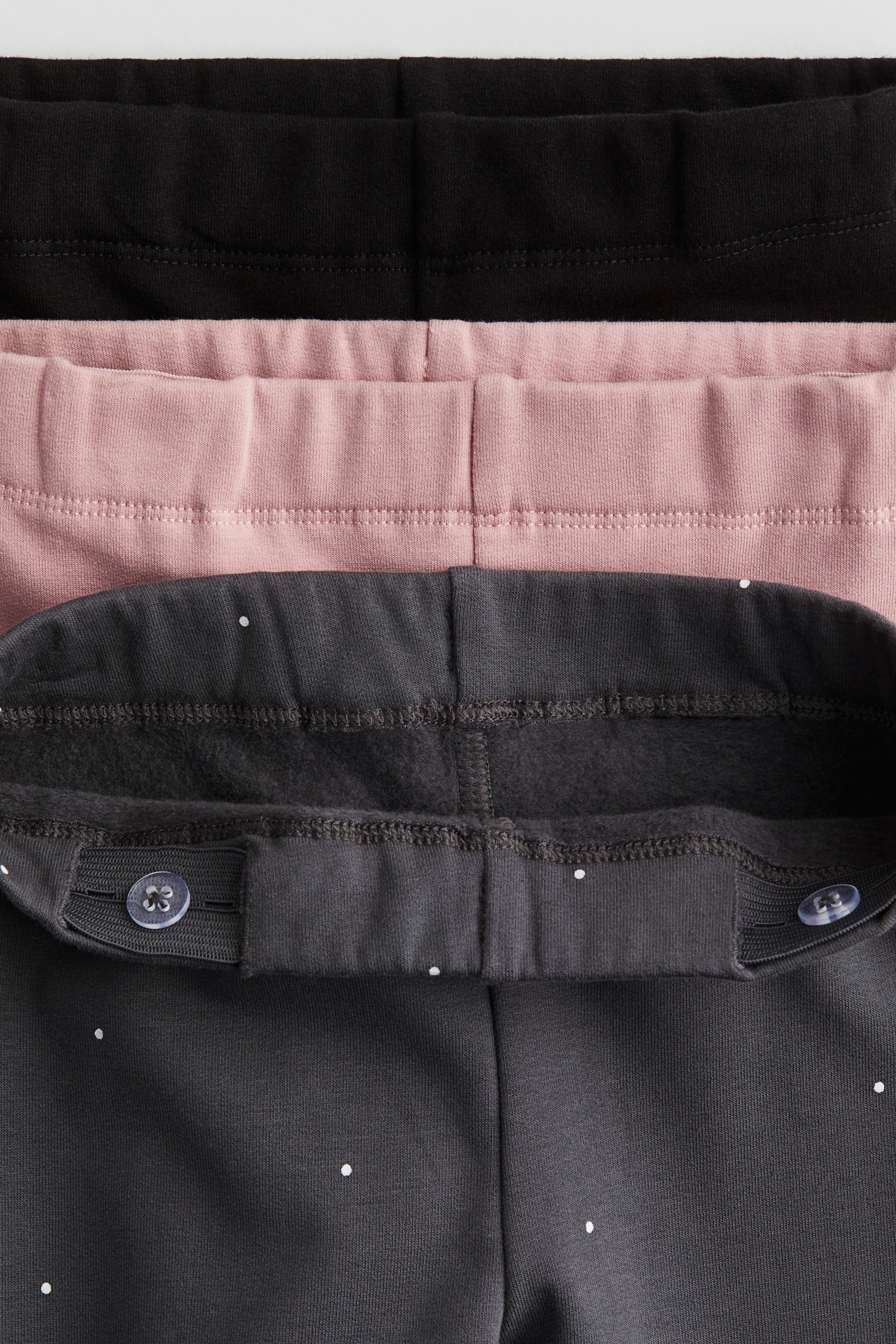 3-pack Brushed-Inside Jersey Leggings
