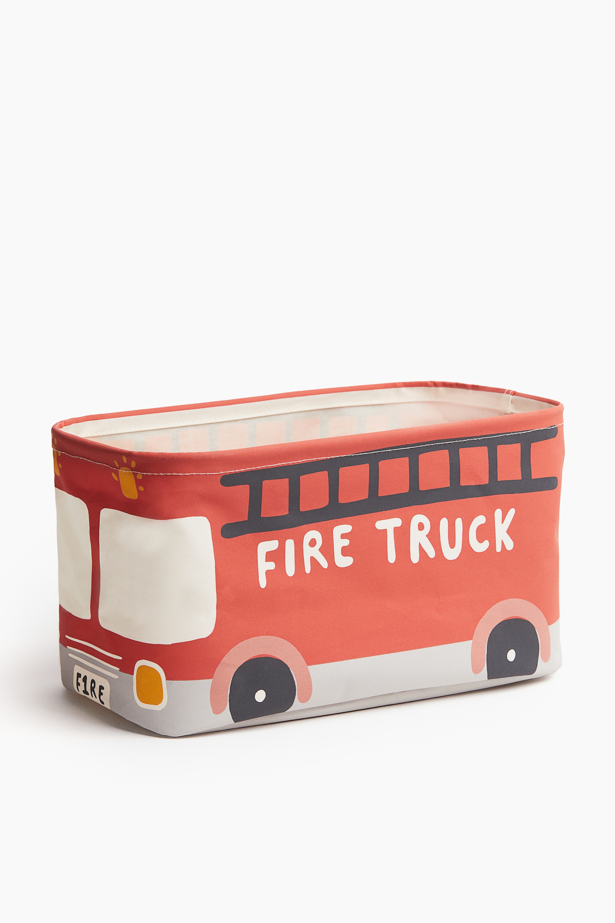 Úložný košík s podobou autobusu - Červená/hasičské auto/Zelená/smetiarske auto/Žltá