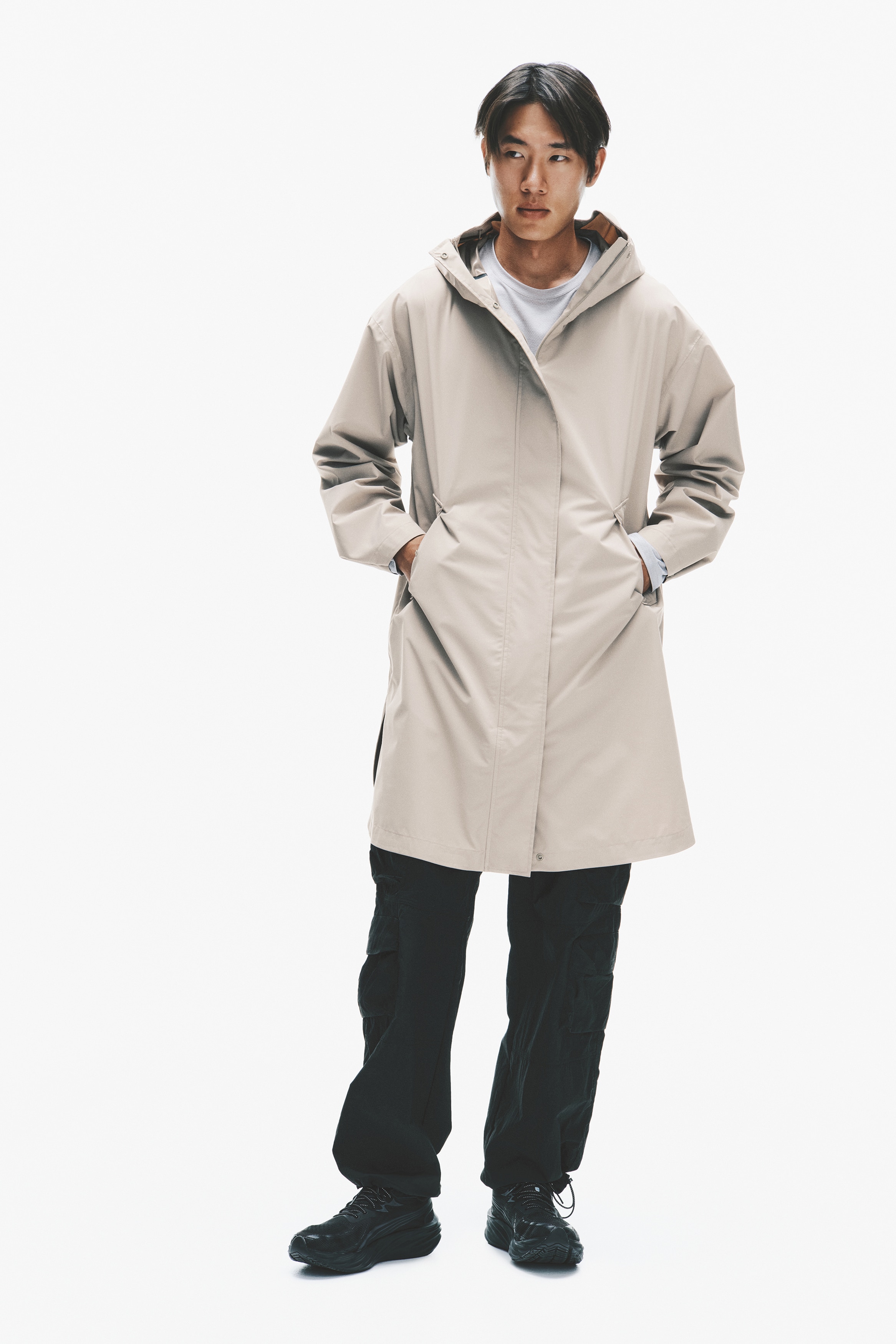 Loose Fit Raincoat with StormMove™ - Nature beige